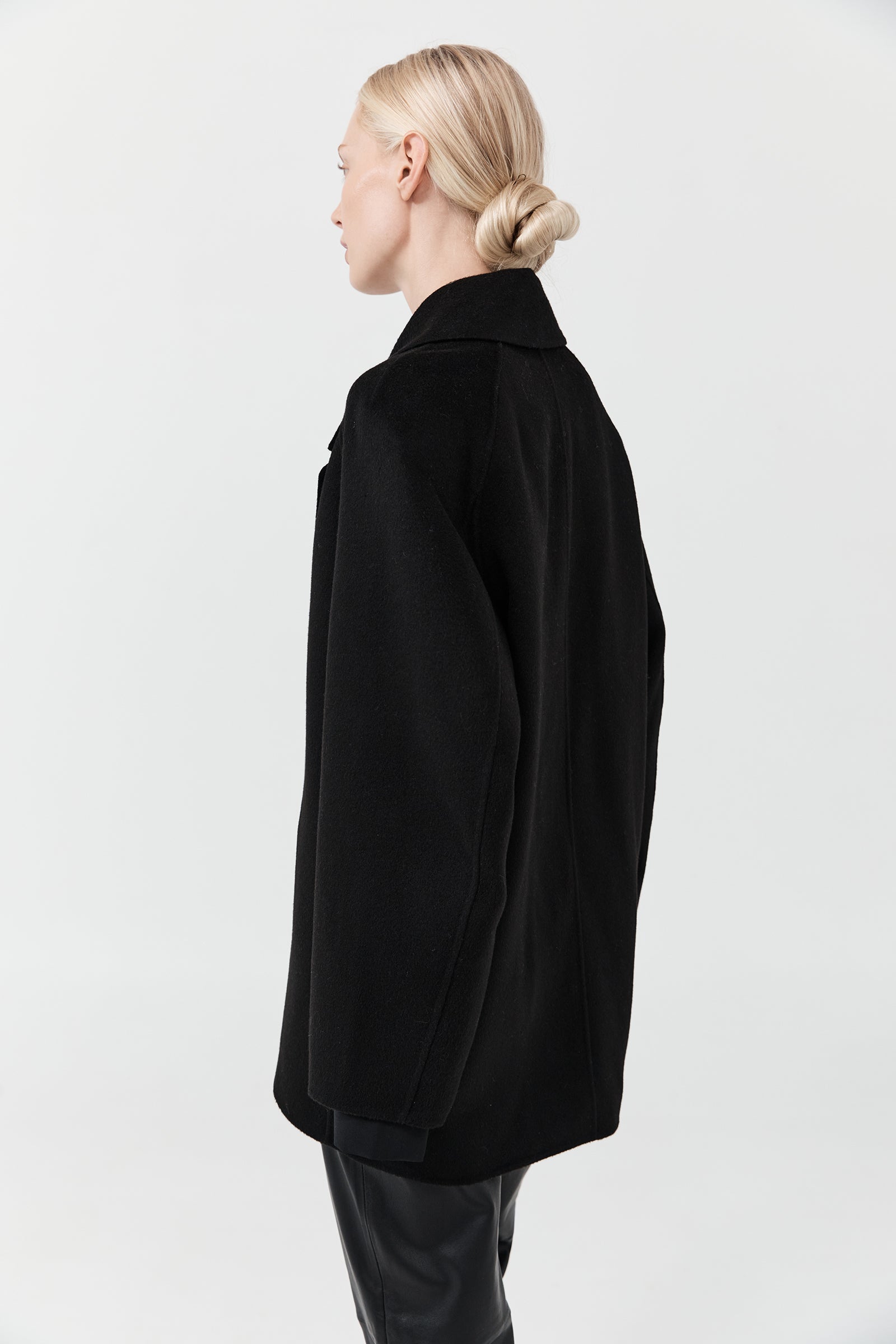 Cashmere Peacoat - Black