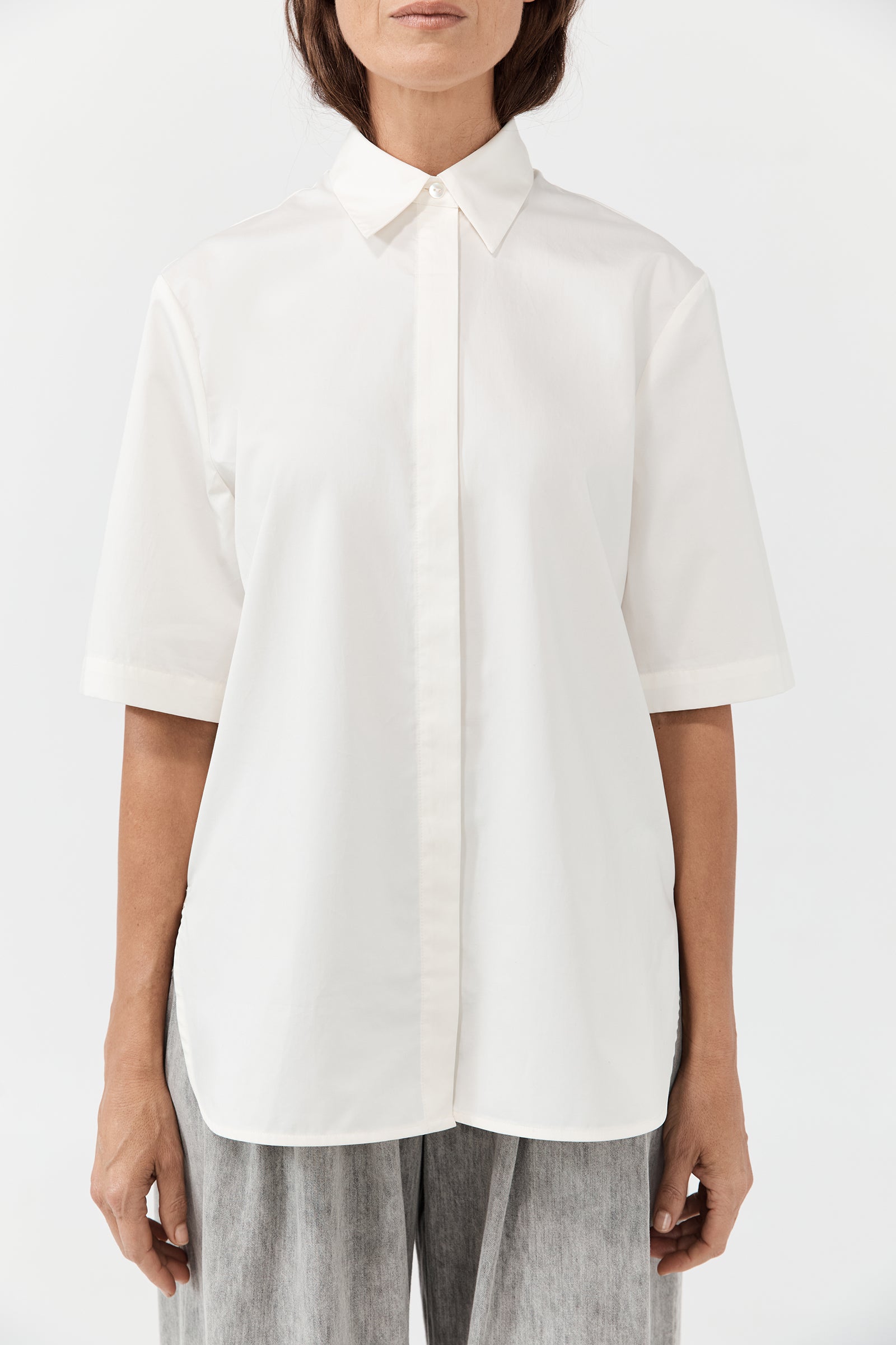 Relaxed Shirt - Milk Cotton