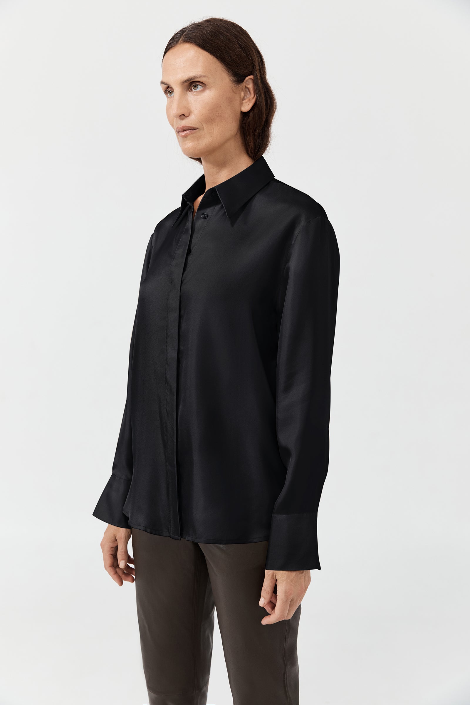 Hero Shirt - Black Silk