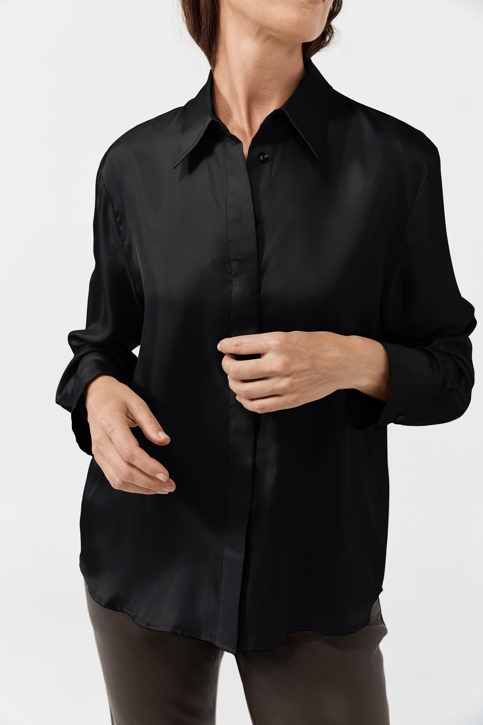 Hero Shirt - Black Silk