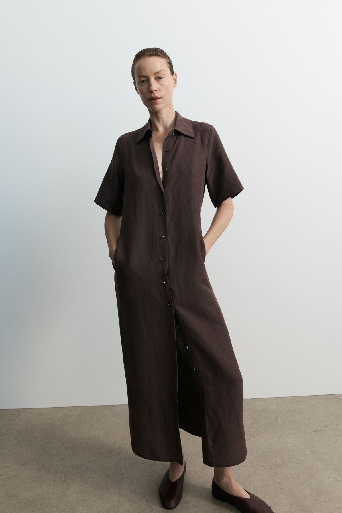 Edition Dress - Muscatel Silk Linen