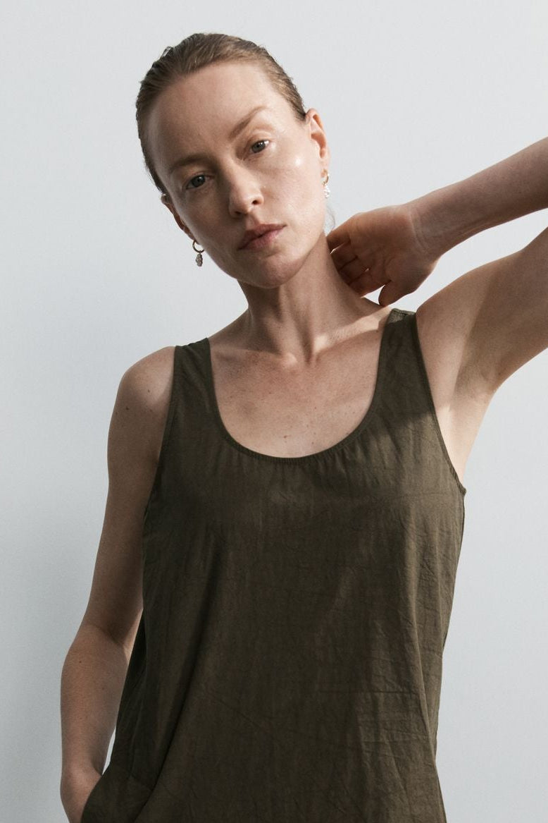 Easy Dress - Olivo Cotton