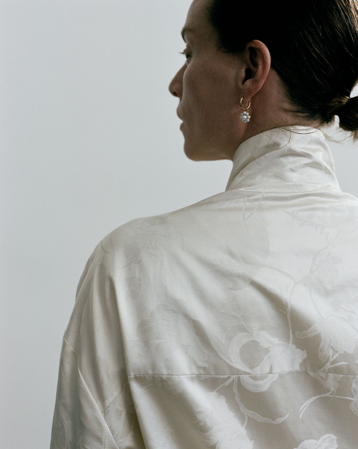 Longline Bomber - Heirloom Silk Cotton Jacquard