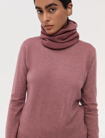 Cashmere Neck Warmer - Dusty Rose