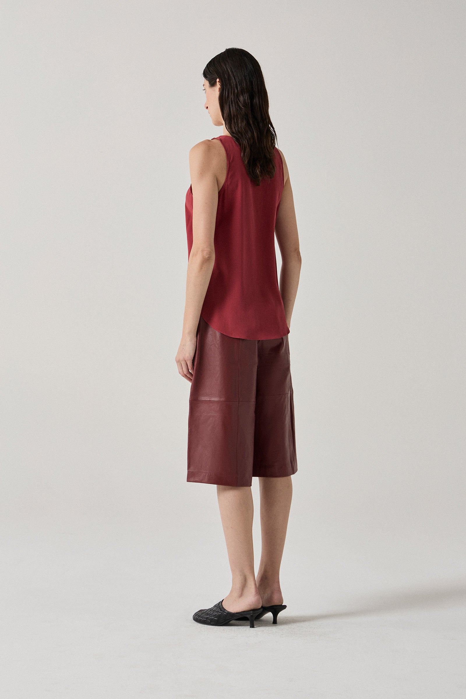 Culotte - Red Leather