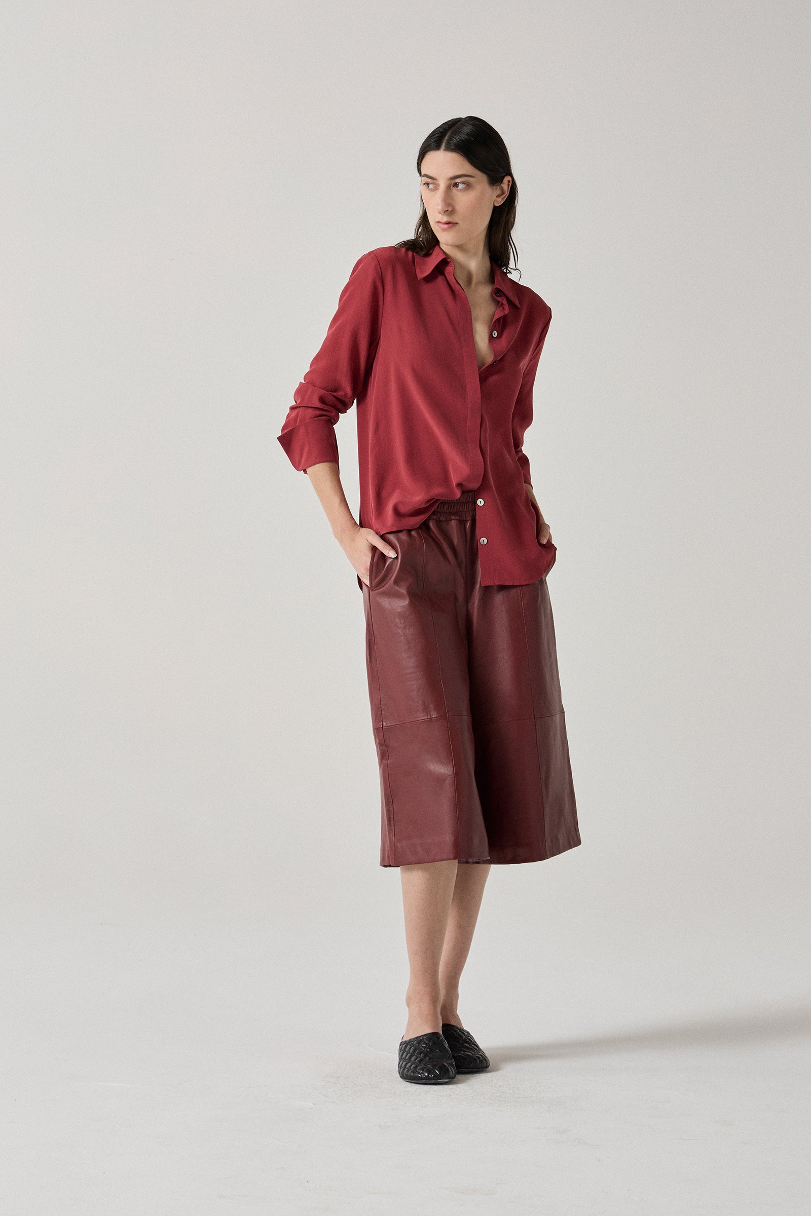 Culotte - Red Leather
