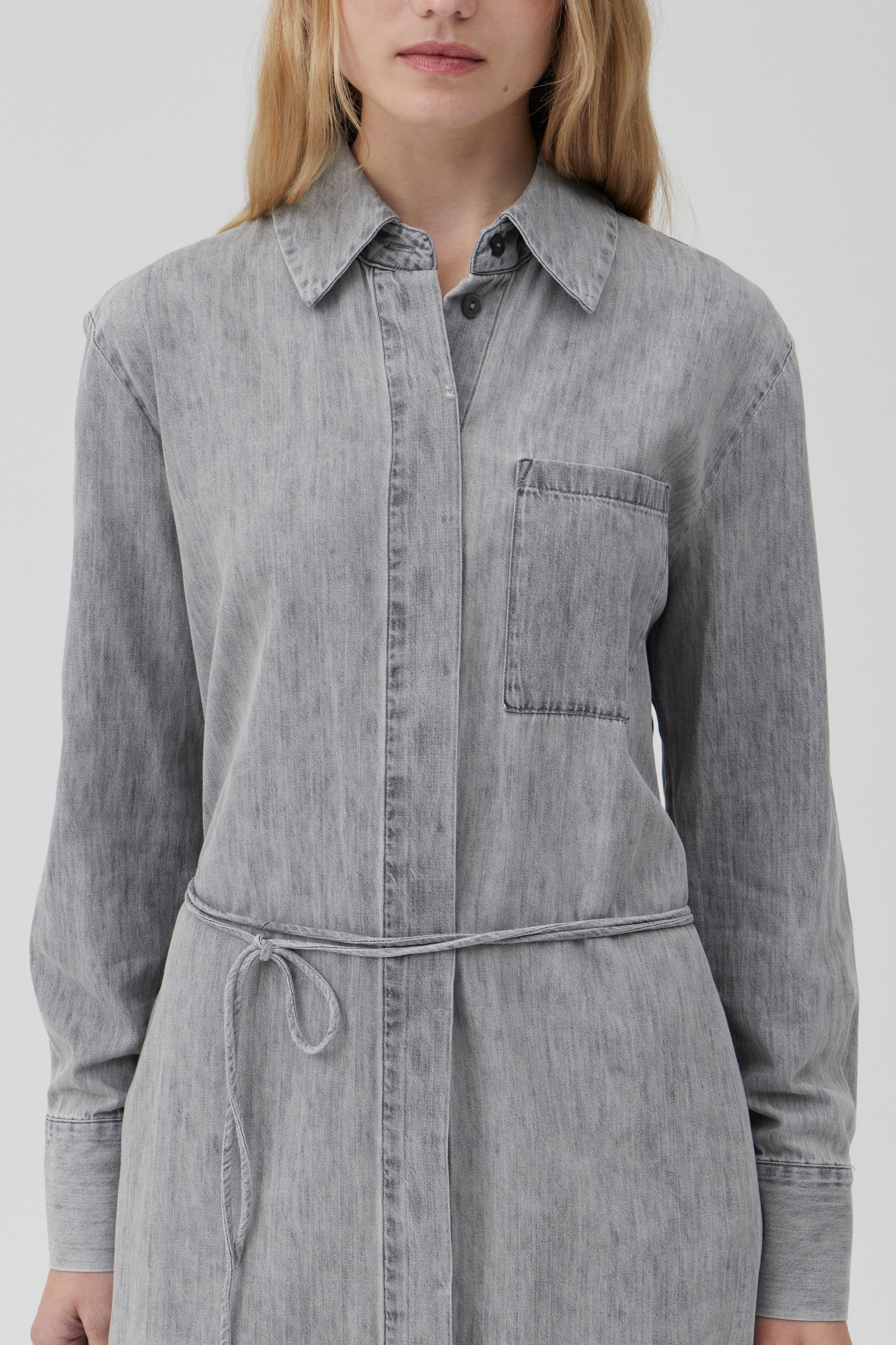 Hero Shirt Dress - Vintage Grey Denim