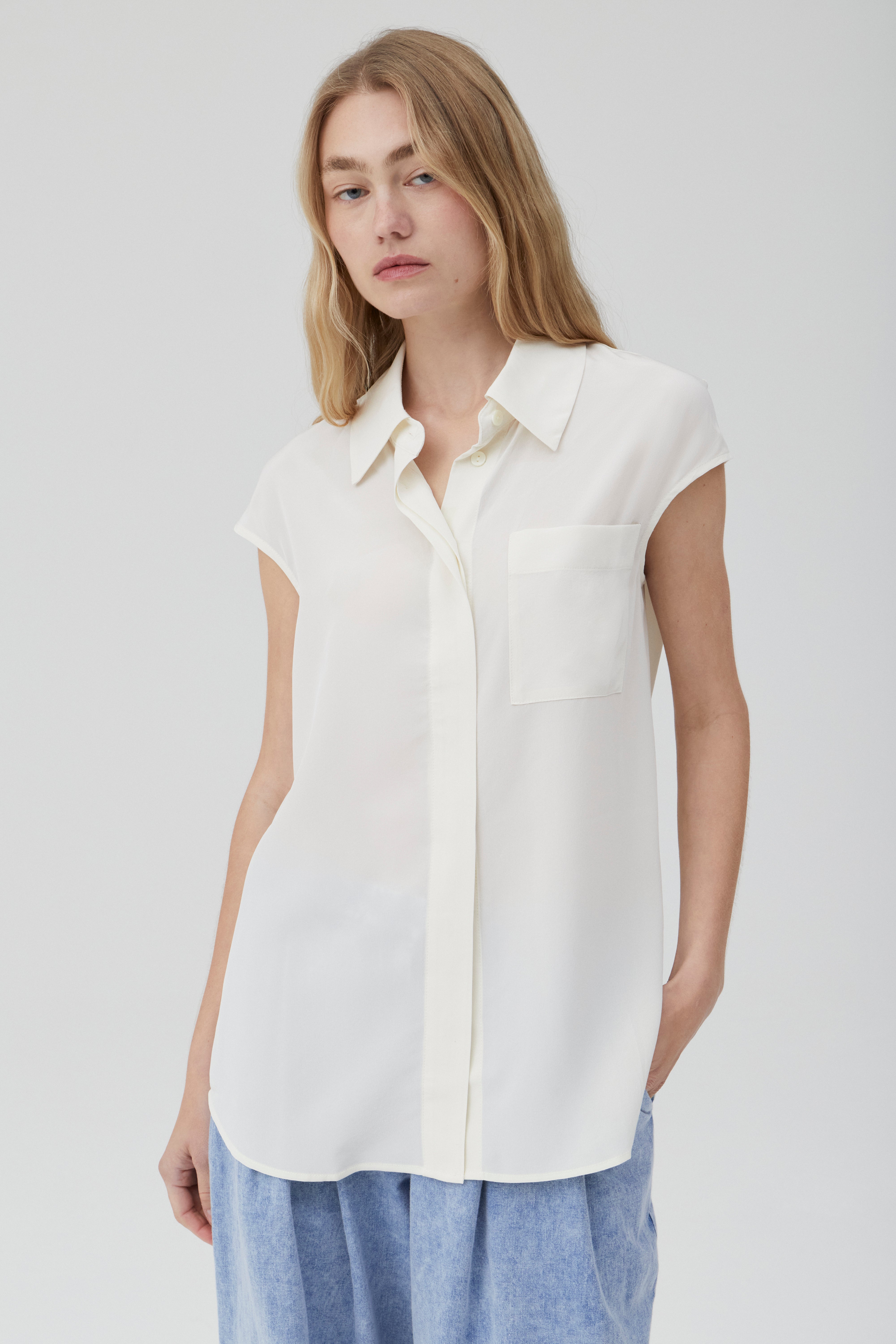 Easy Shirt - Whisper White Silk