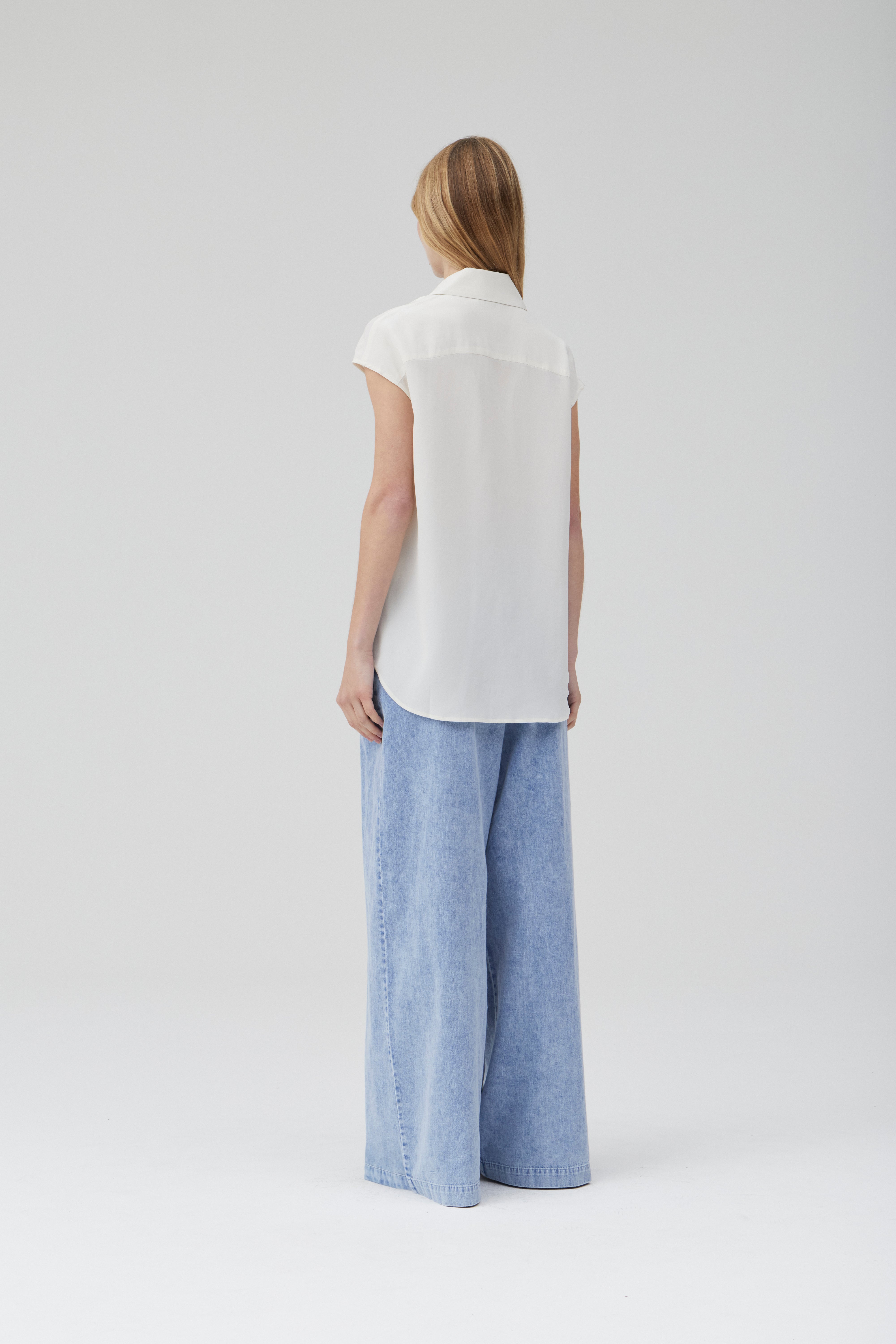 Easy Shirt - Whisper White Silk