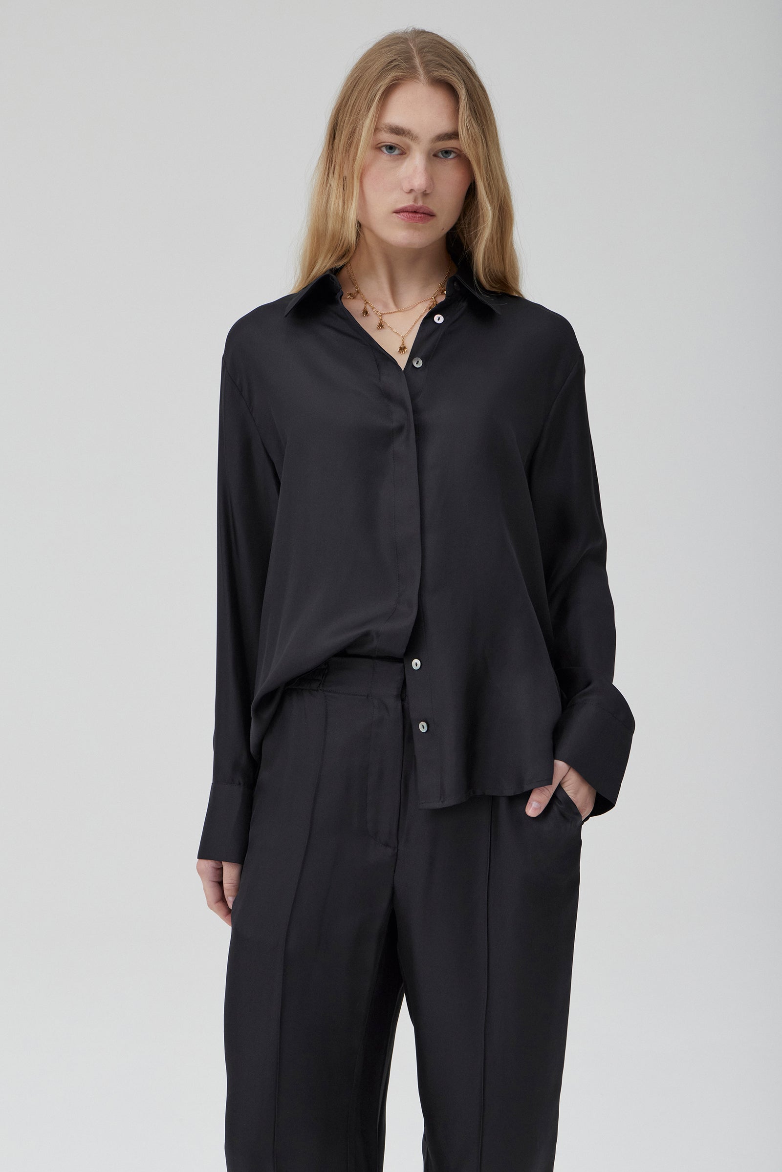 Hero Shirt - Black Silk
