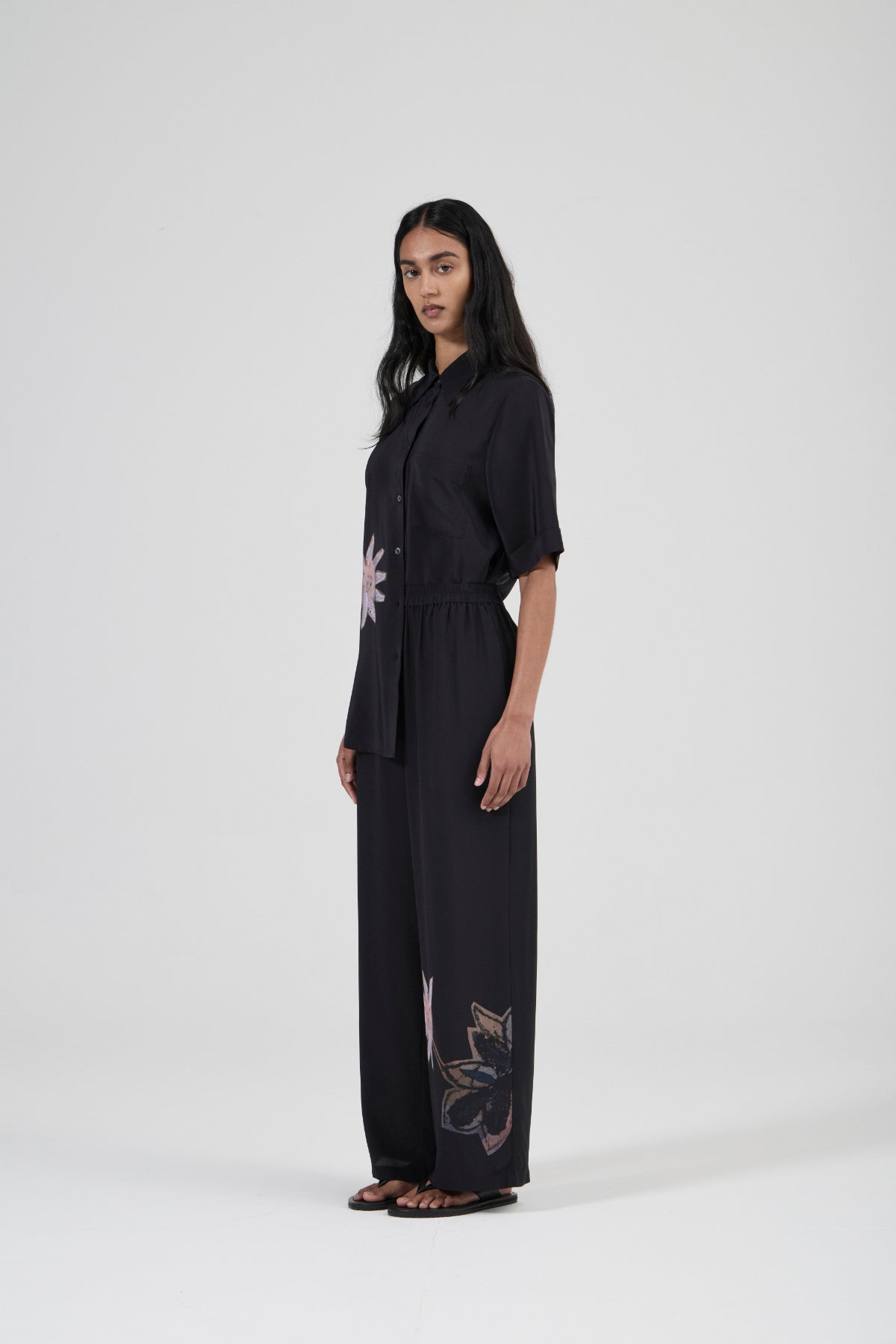 Resort Silk Pant - AP Flower