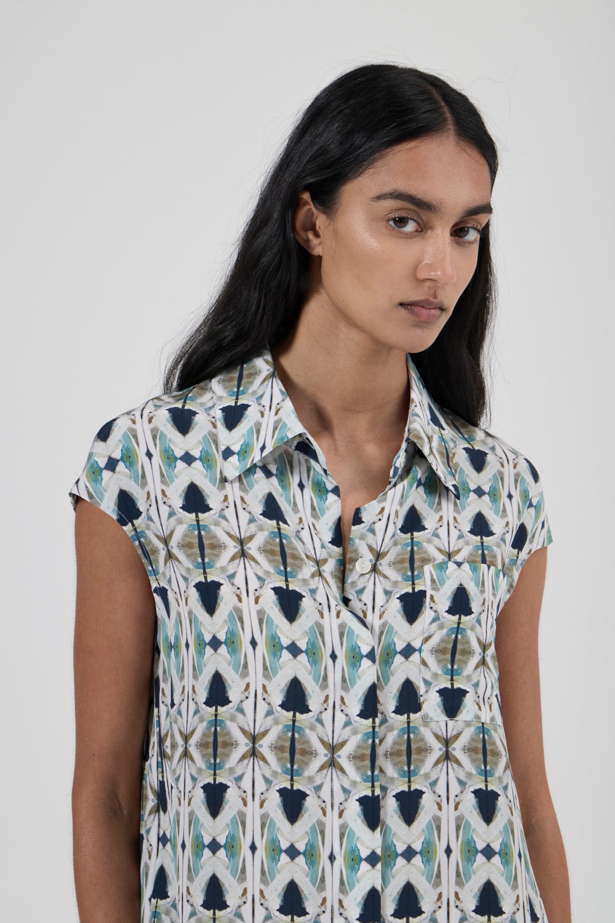 Pool Dress - AP Tile Silk