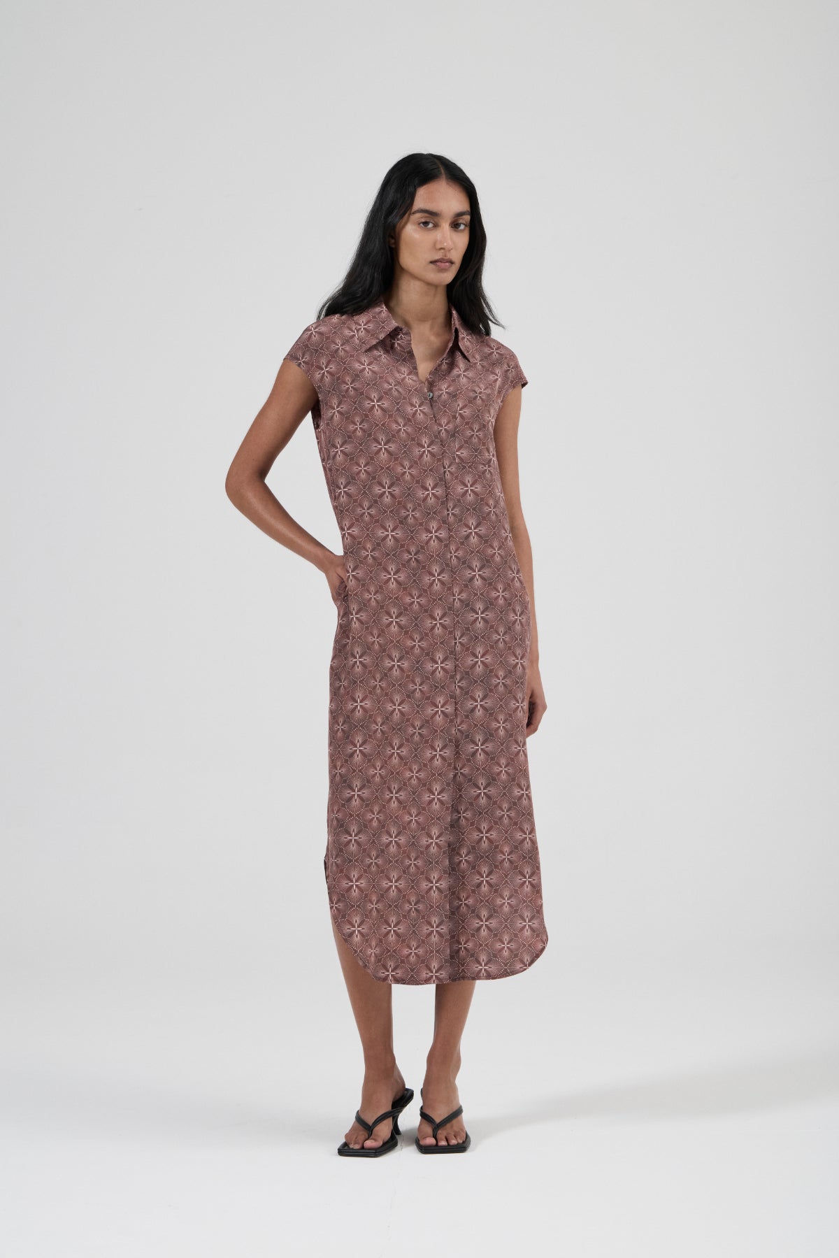 Pool Dress - Astoria Fig Silk