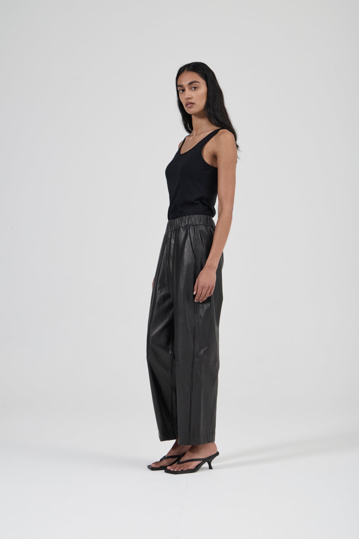 Runaround Pant - Black Leather