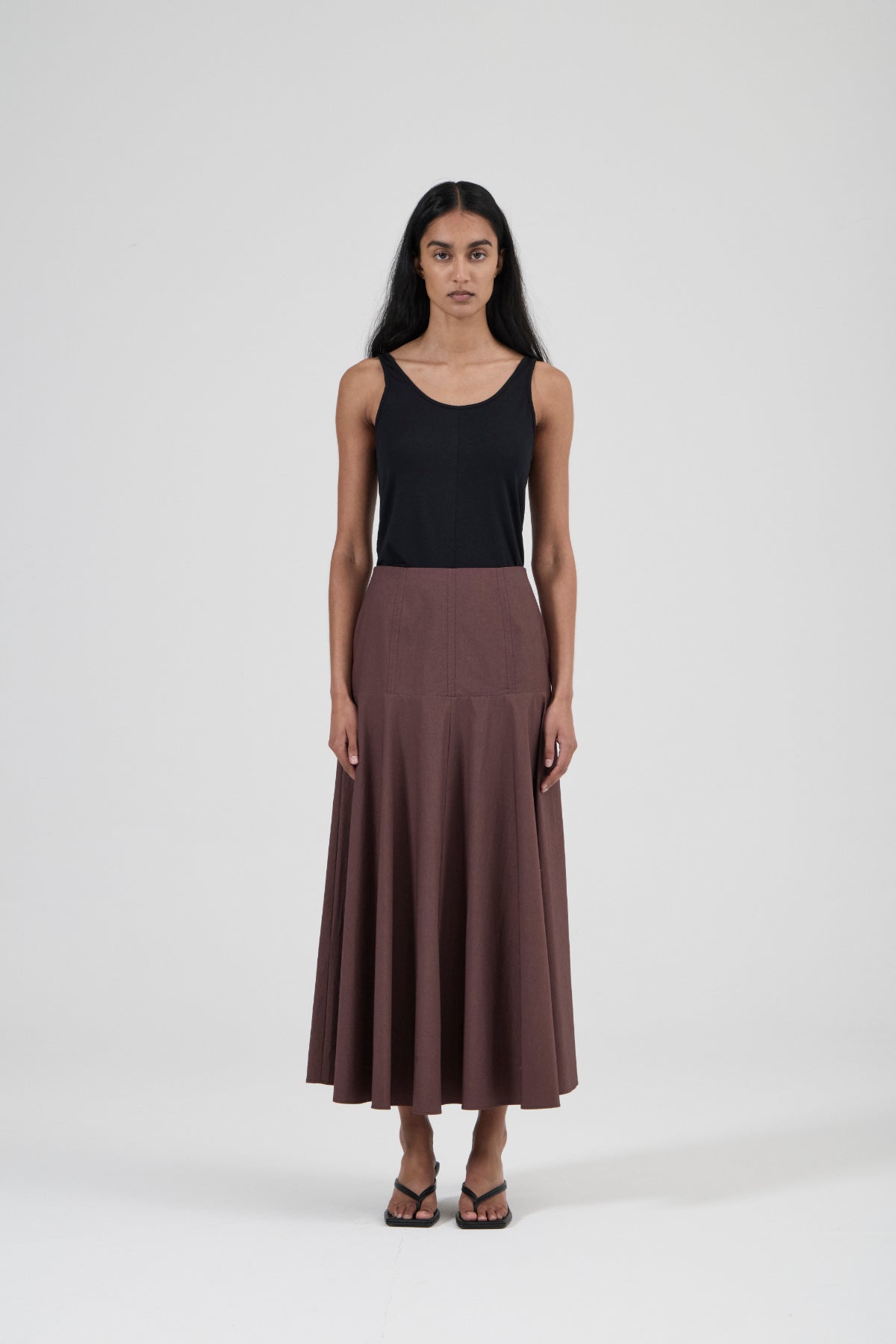 Circle Skirt - Black Fig Cotton