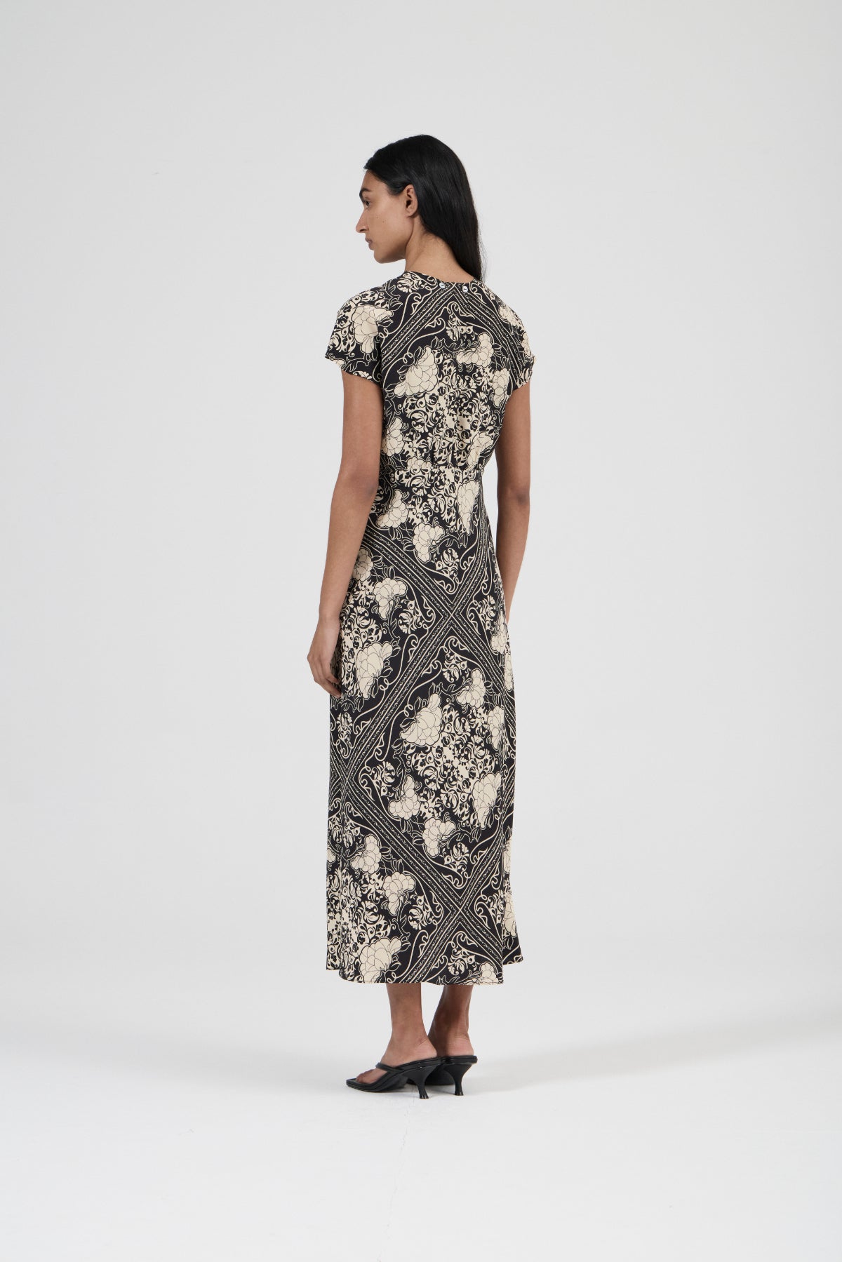 Everyday Dress - Scarf Print Silk