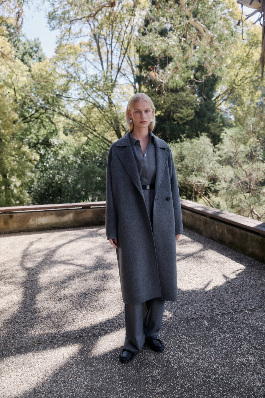 Cashmere Icon Coat - Charcoal Grey