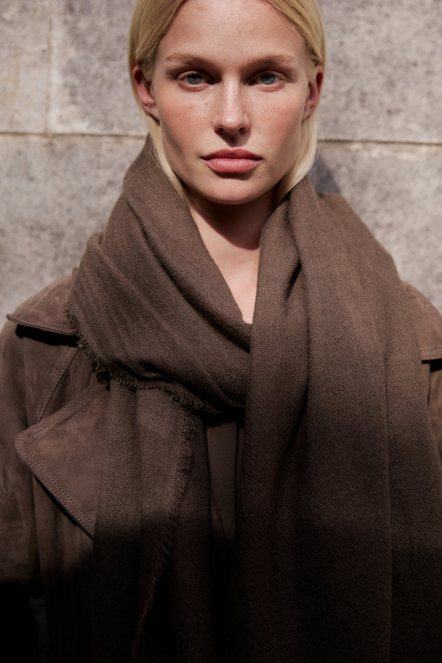 Cashmere Whisper Thin Scarf - Dark Moss