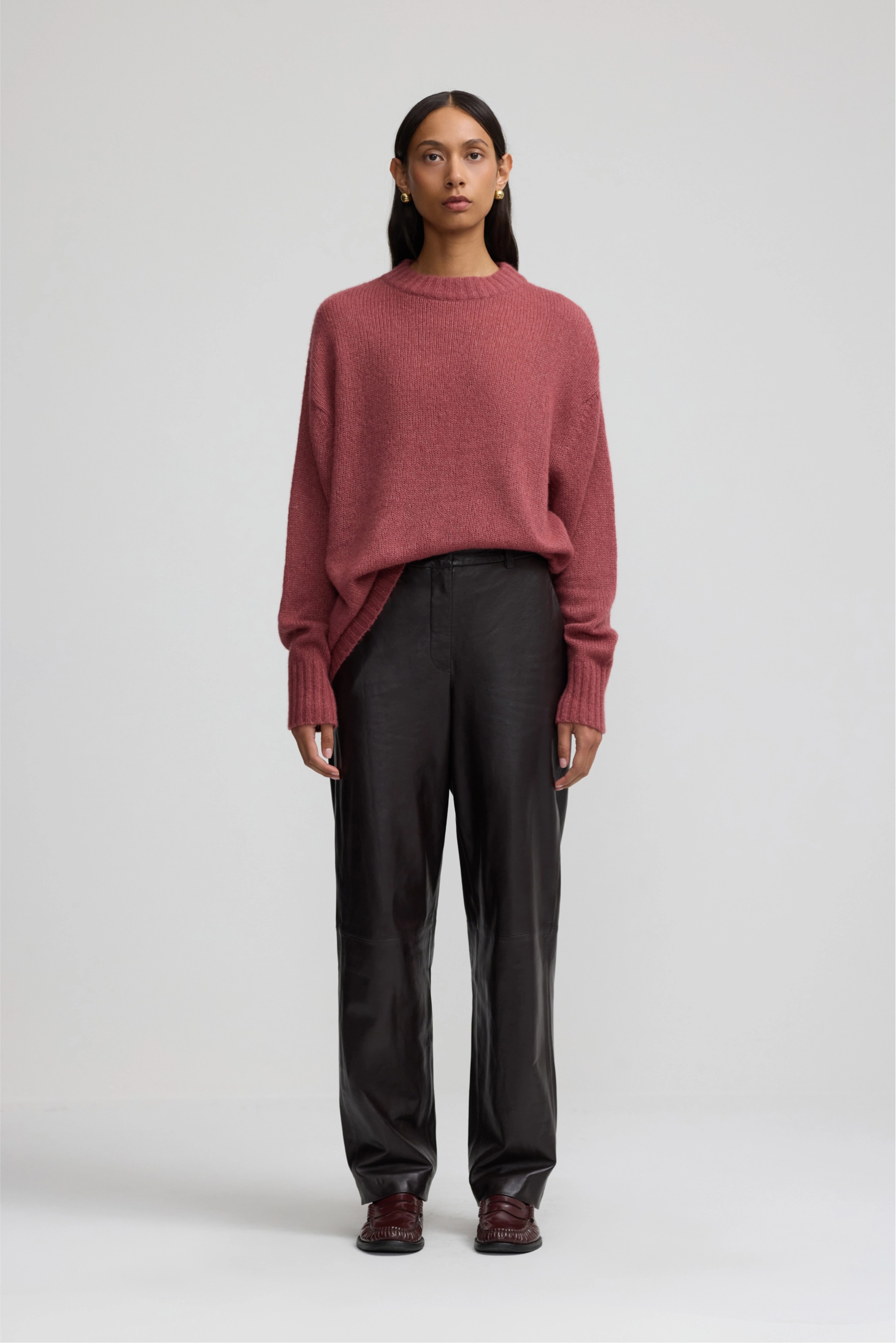 Leather Forever Pant - Plum