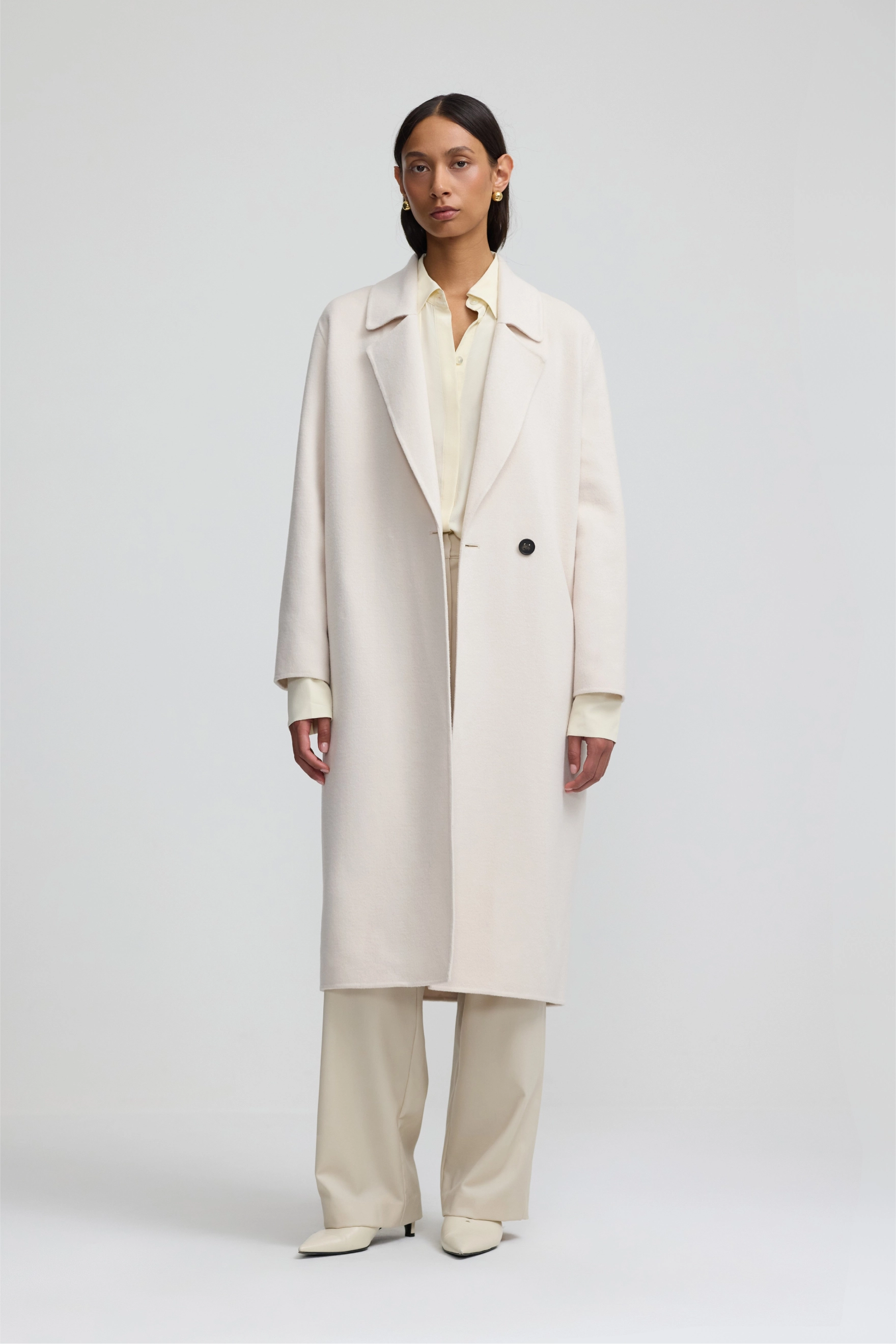 Cashmere Icon Coat - Salt
