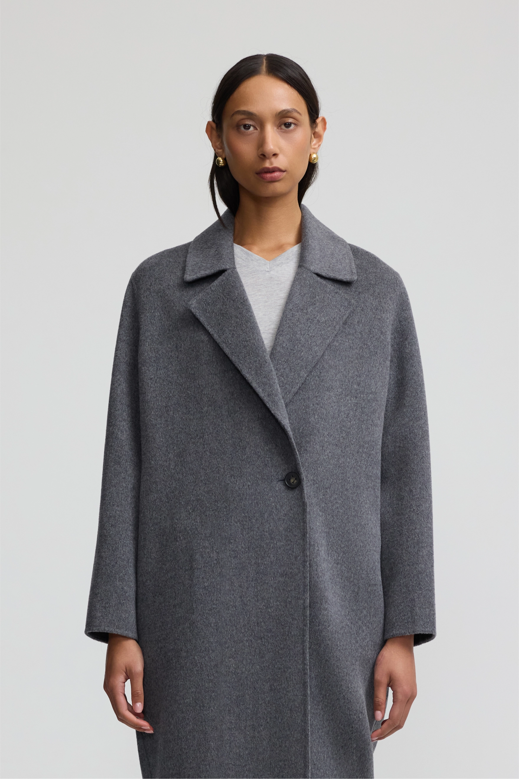 Cashmere Icon Coat - Charcoal Grey