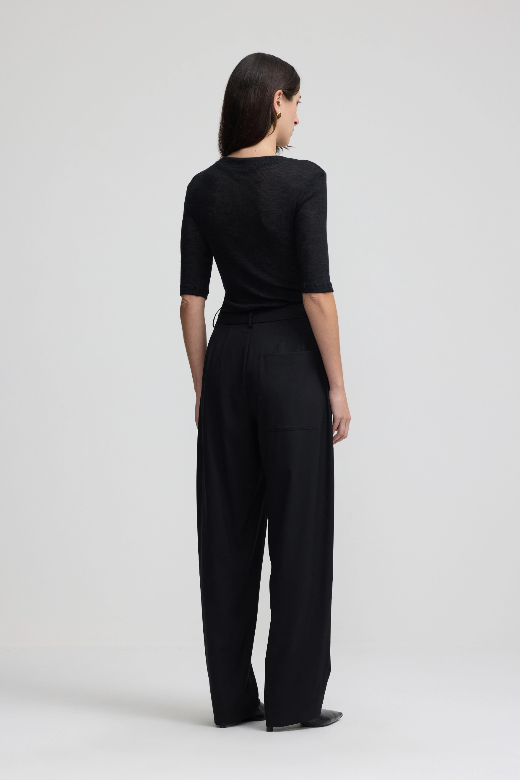 Forever Pant - Black Wool