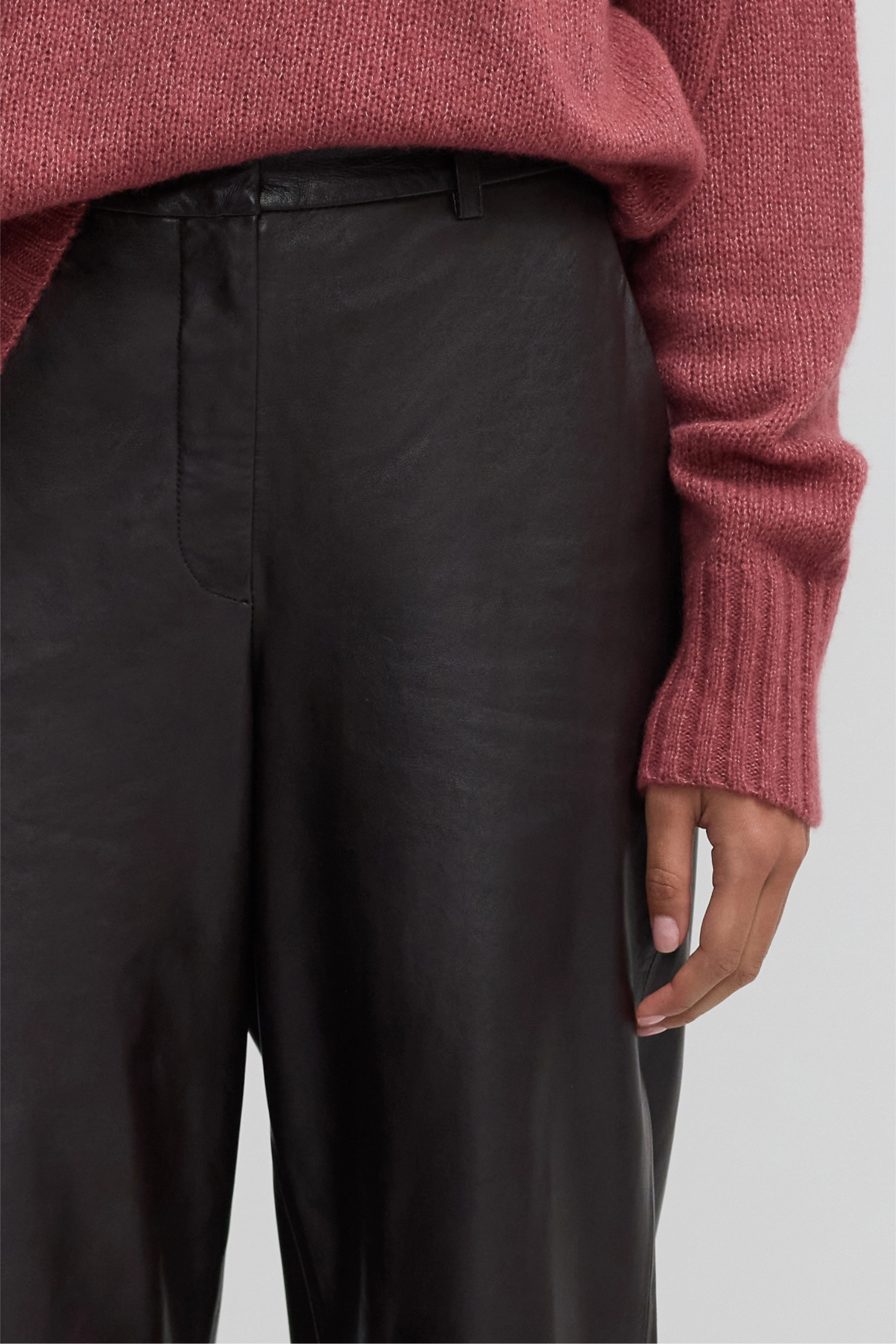 Leather Forever Pant - Plum