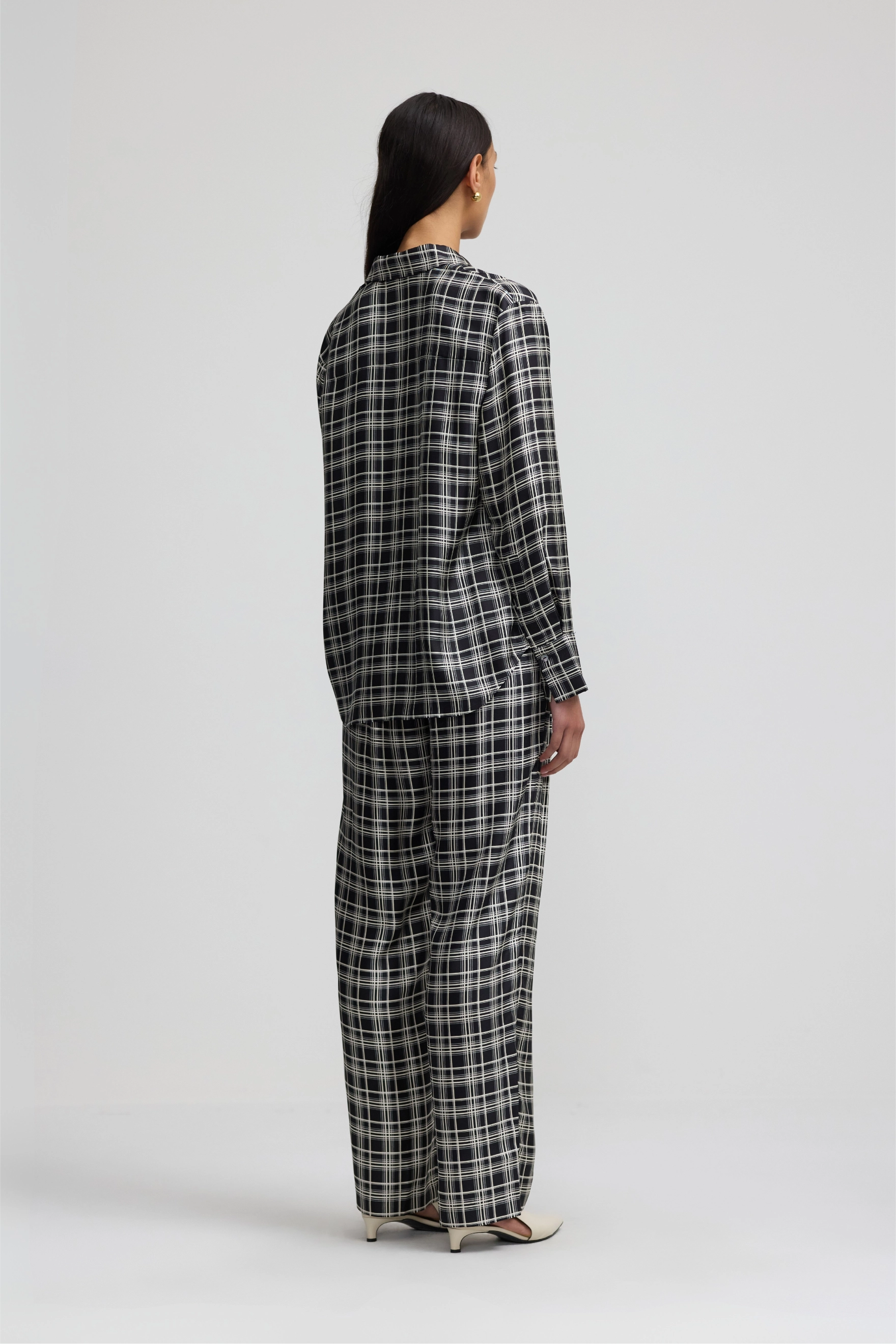 Hero Shirt - Little Checkmate Silk Twill