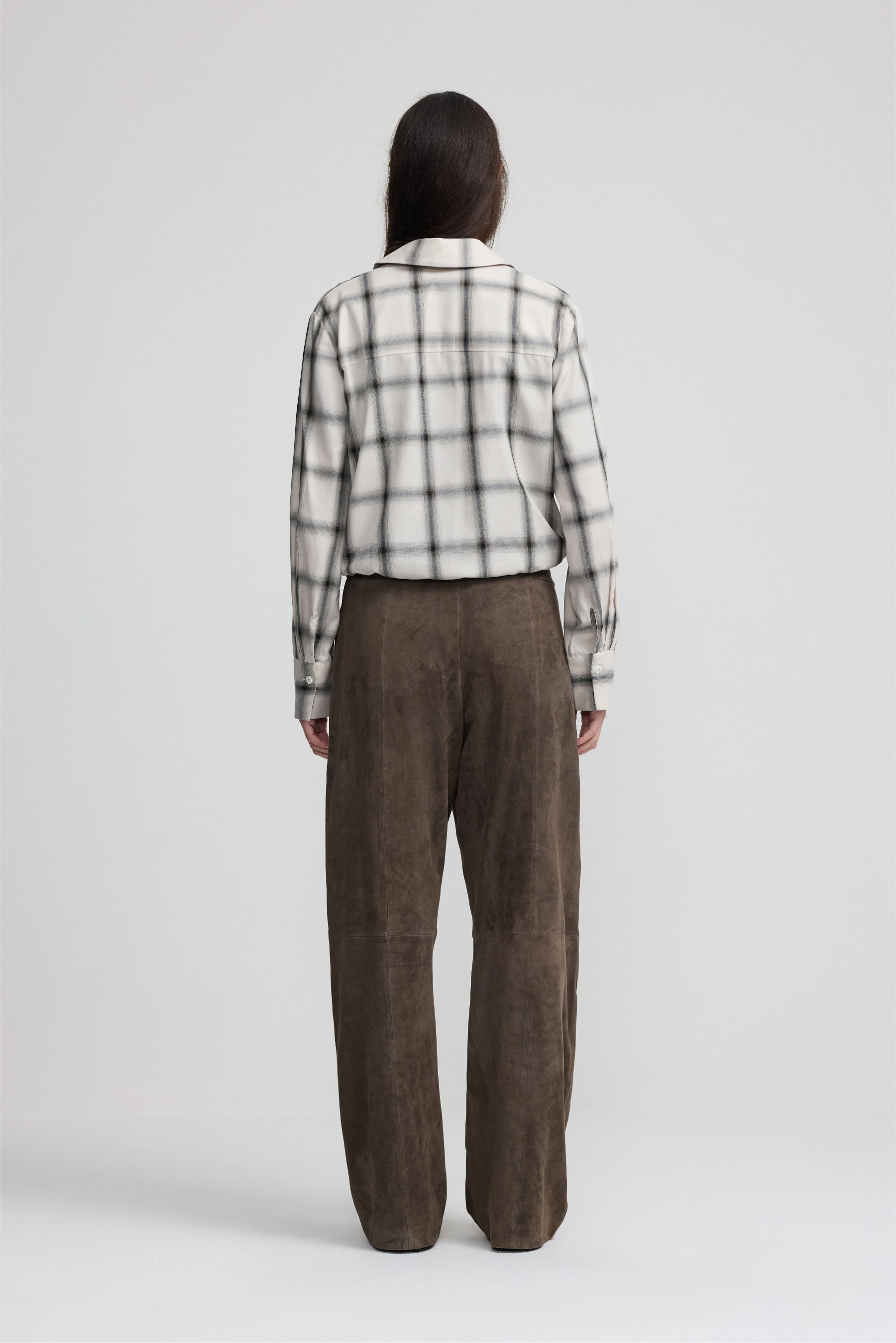Drawstring Shirt - Off White Cotton