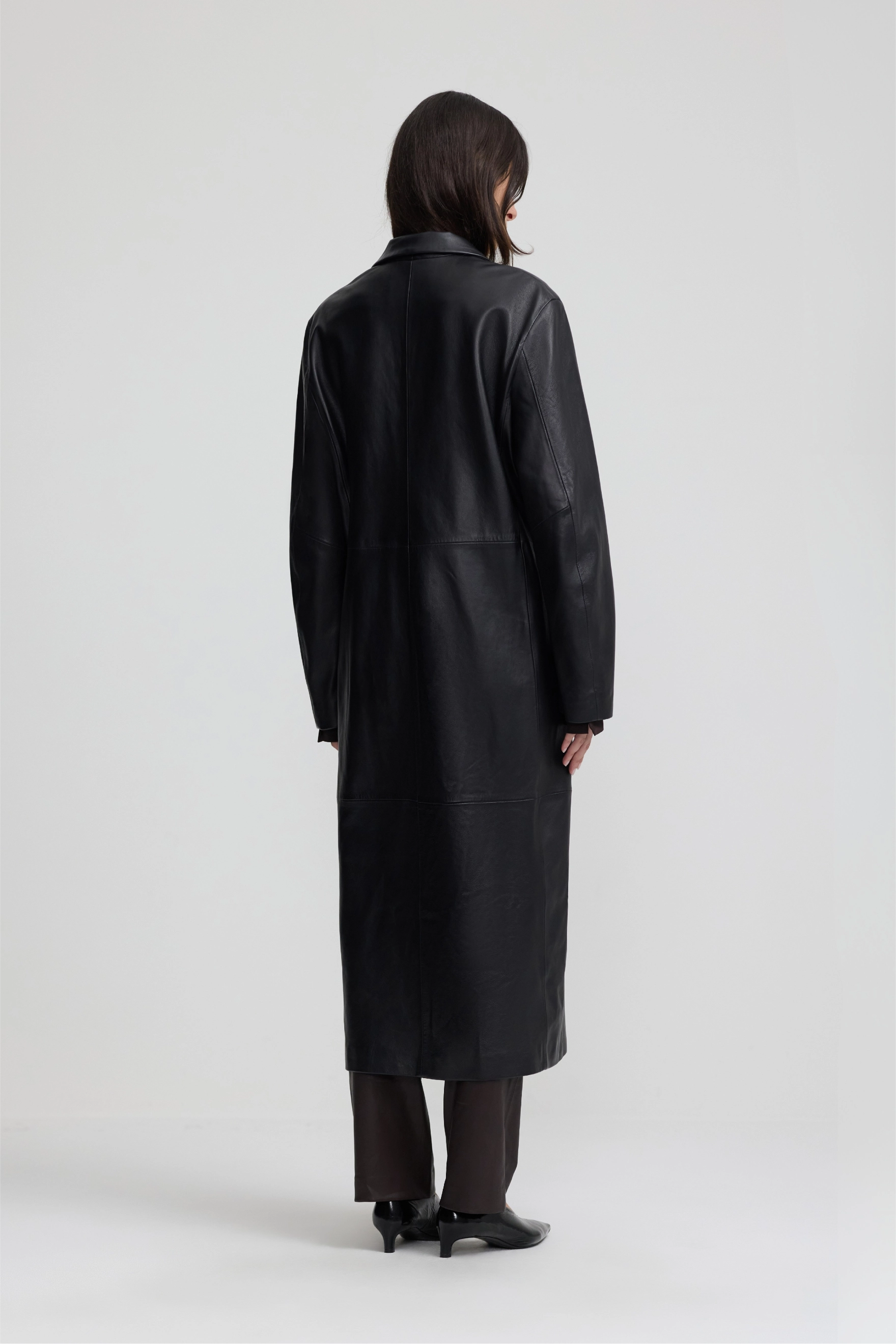Leather Hero Coat - Black