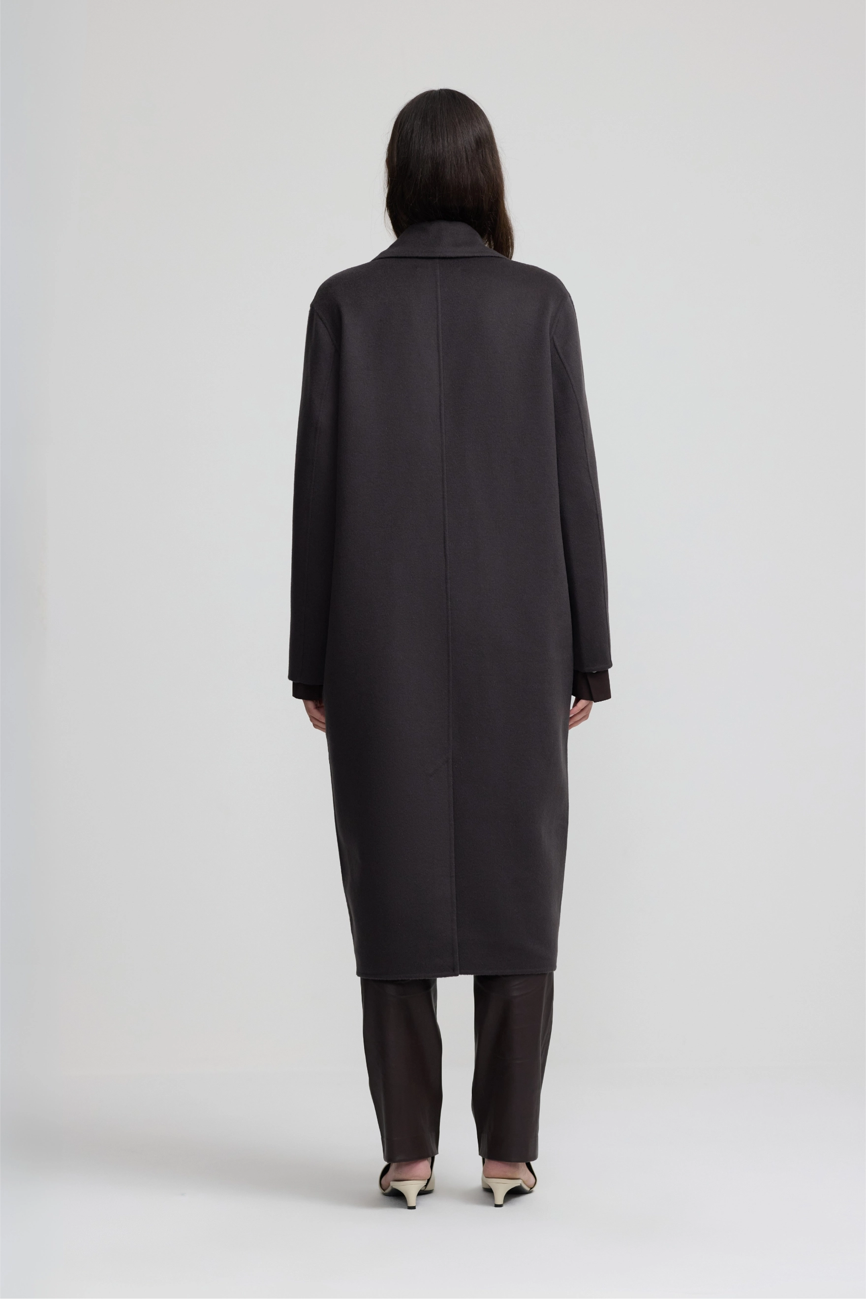 Cashmere Icon Coat - Dark Chocolate