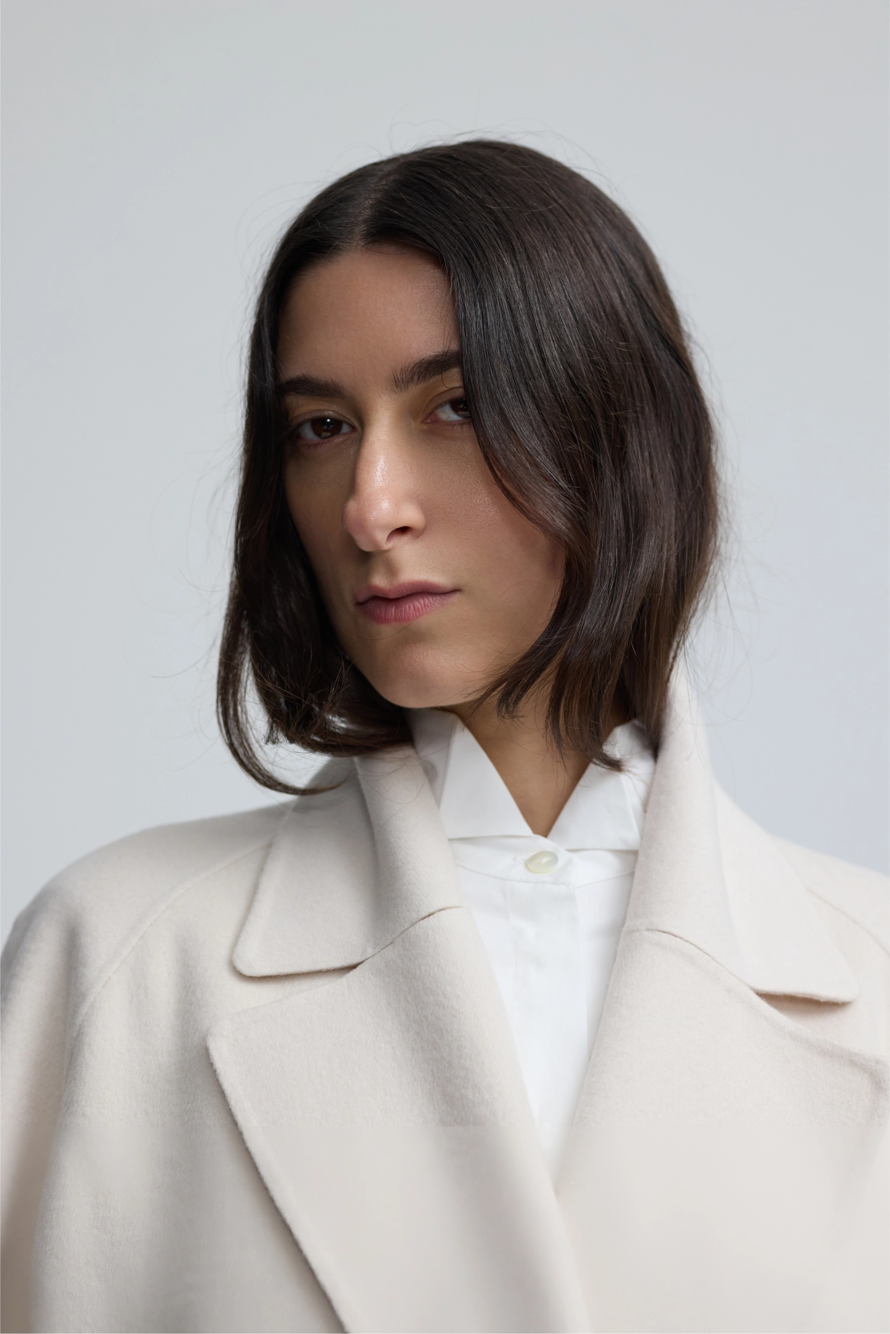 Cashmere Peacoat - Salt