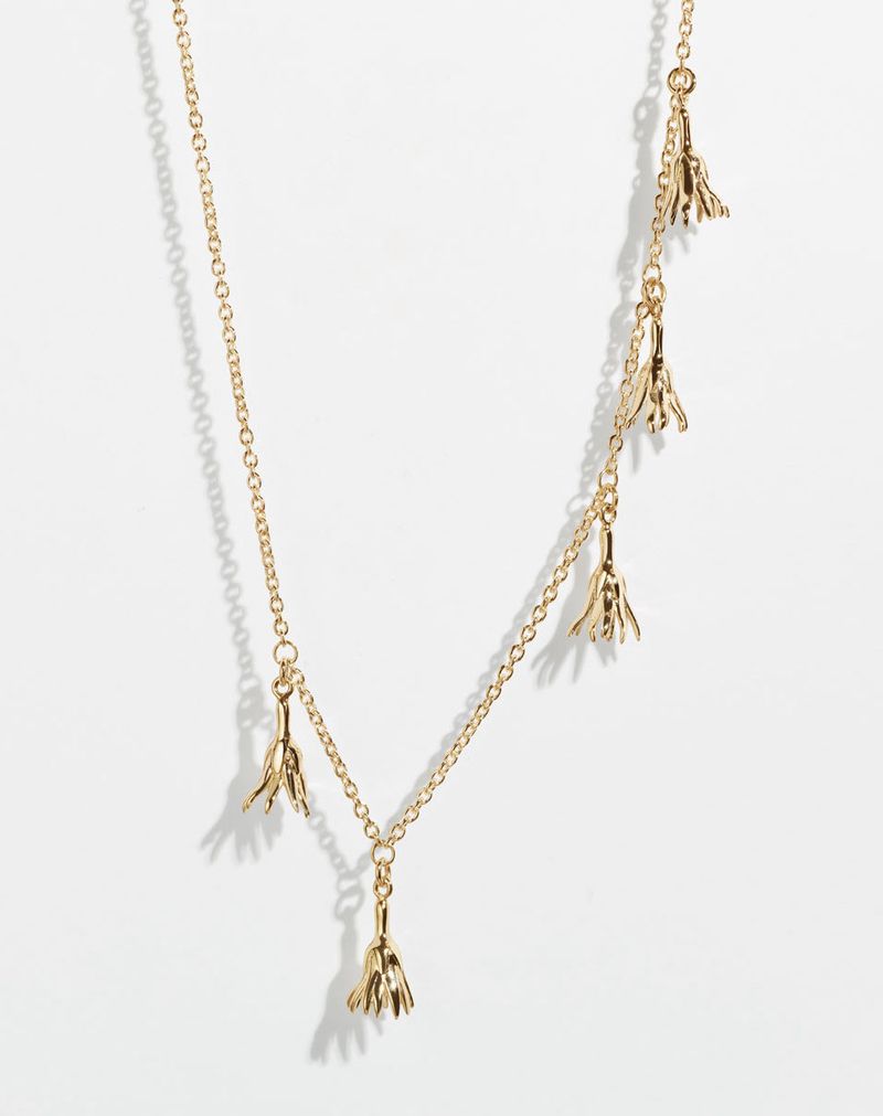 Meadowlark Magda Five Charm Necklace - Gold