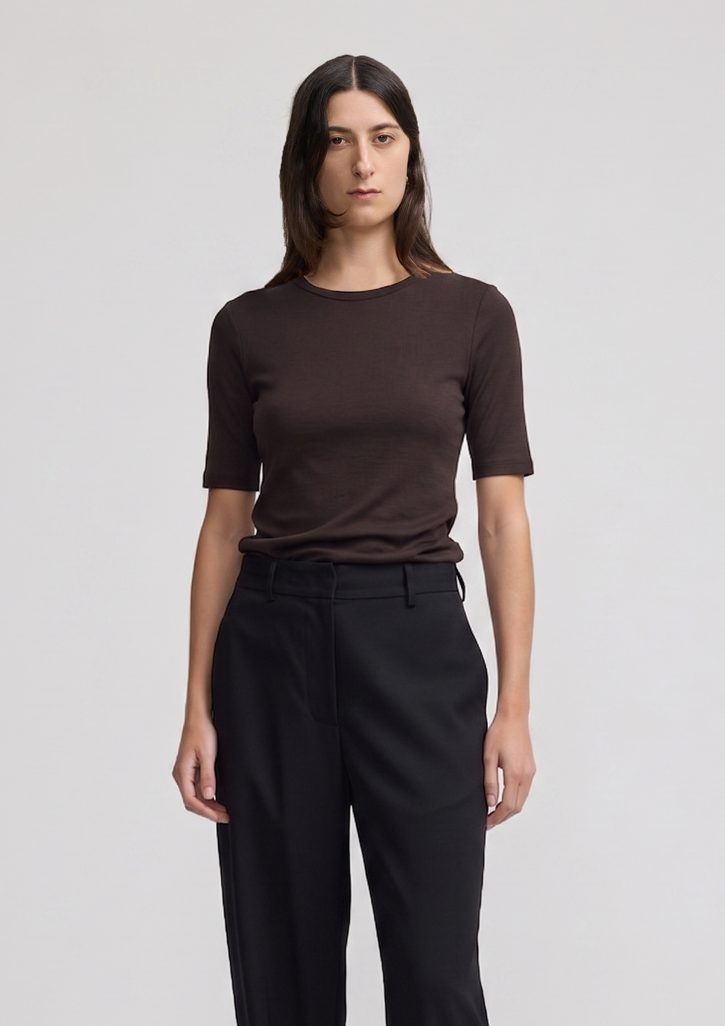 Merino Tee - Espresso