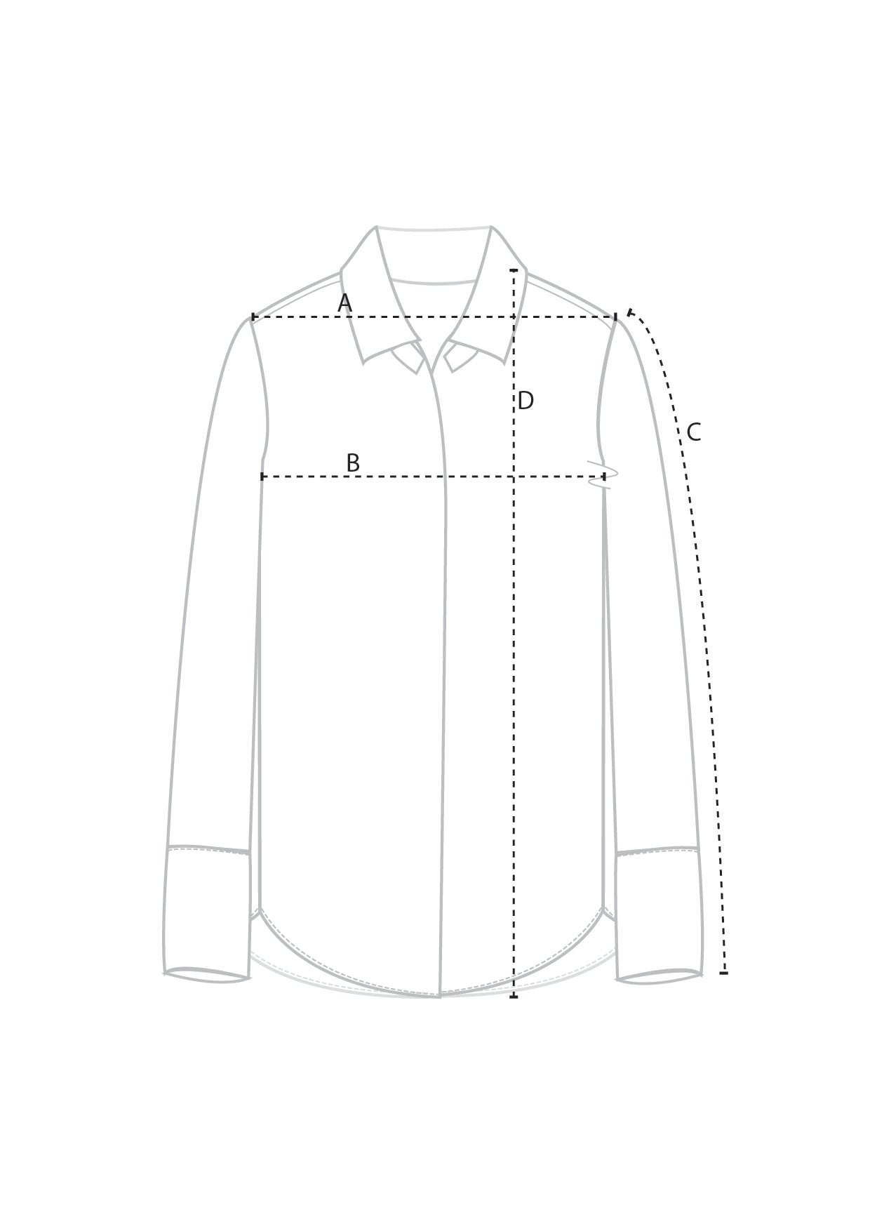 Size Guide: Perfect Silk Shirt 2.0 – Banded Together