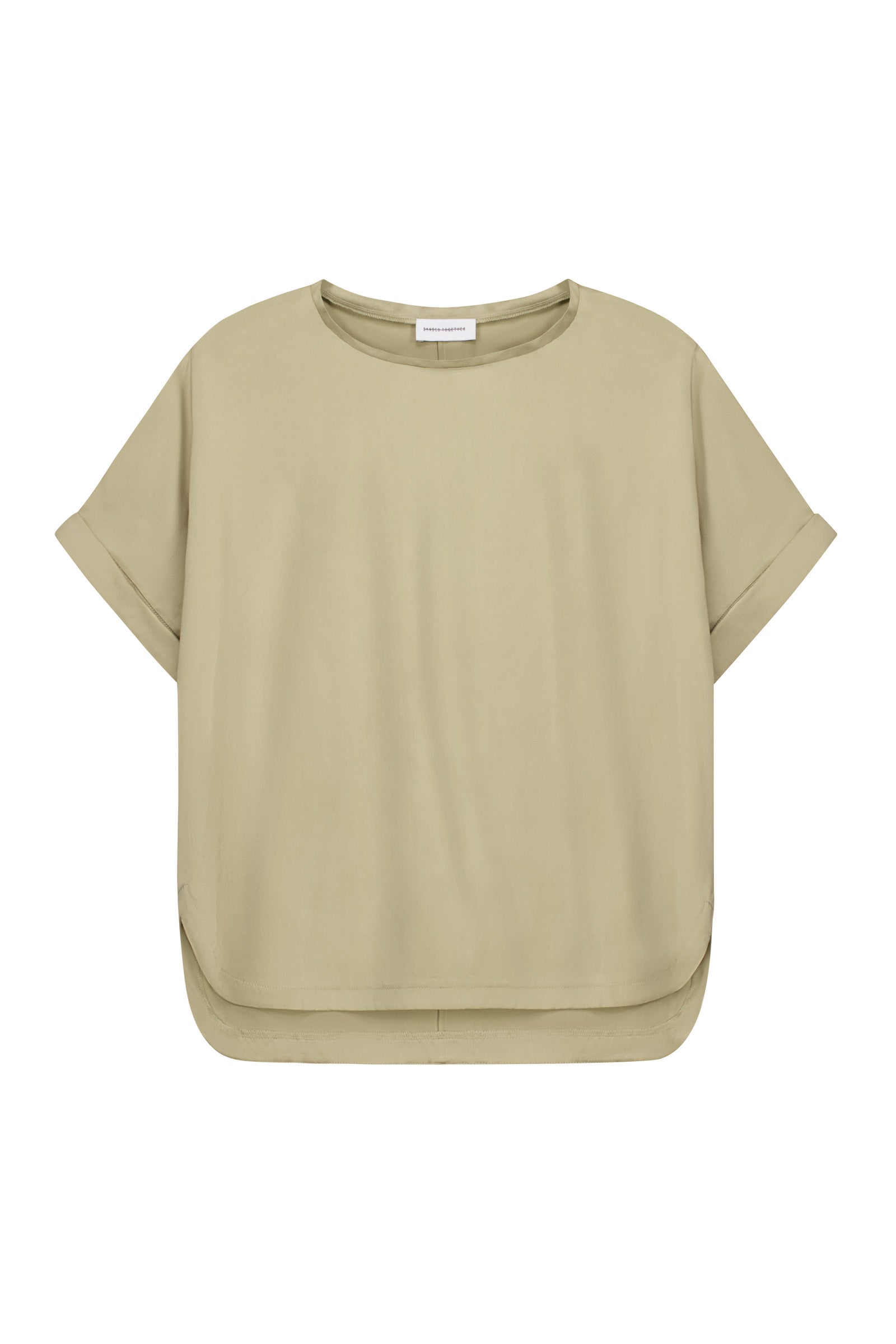 Relaxed Silk T-Shirt - New Beige
