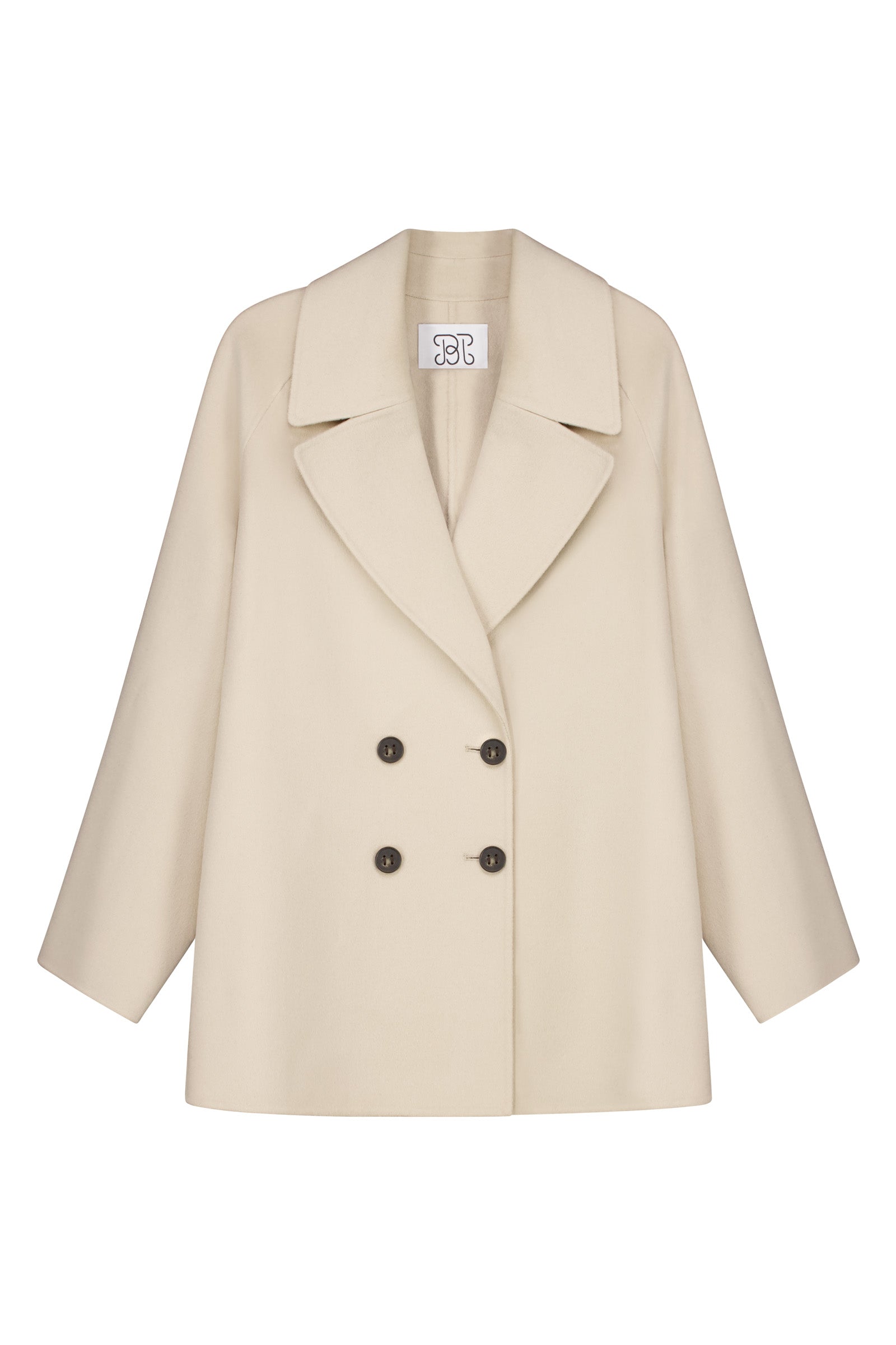 Cashmere Peacoat - Light Macadamia