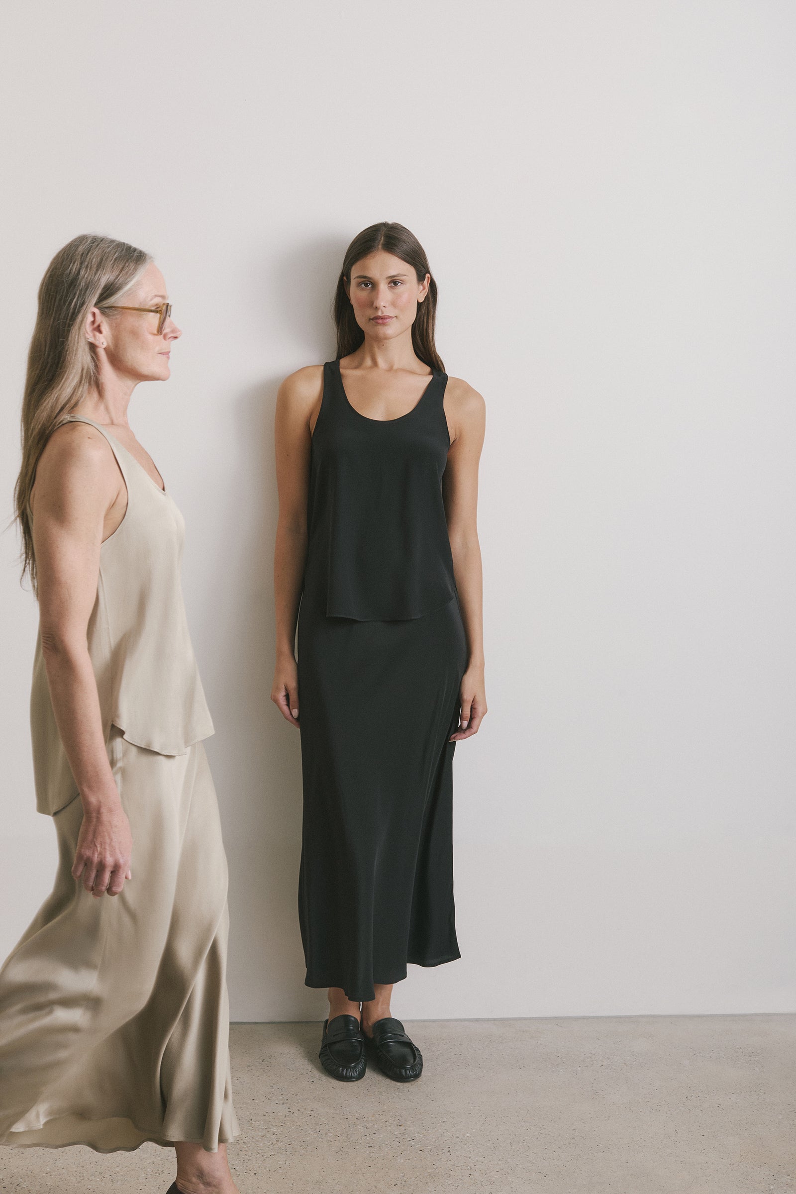 Perfect Silk Tank - New Beige