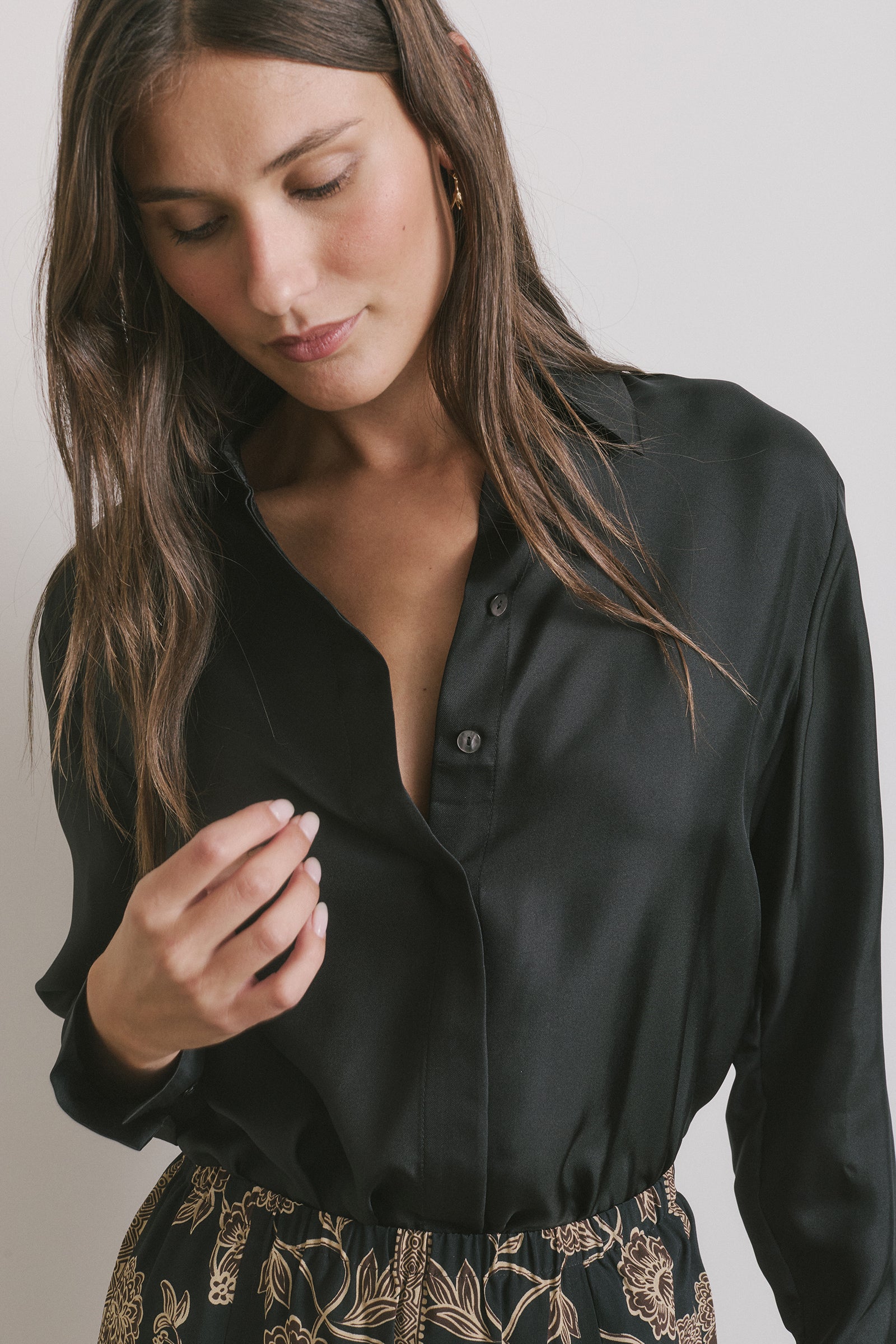 Hero Shirt - Black Silk