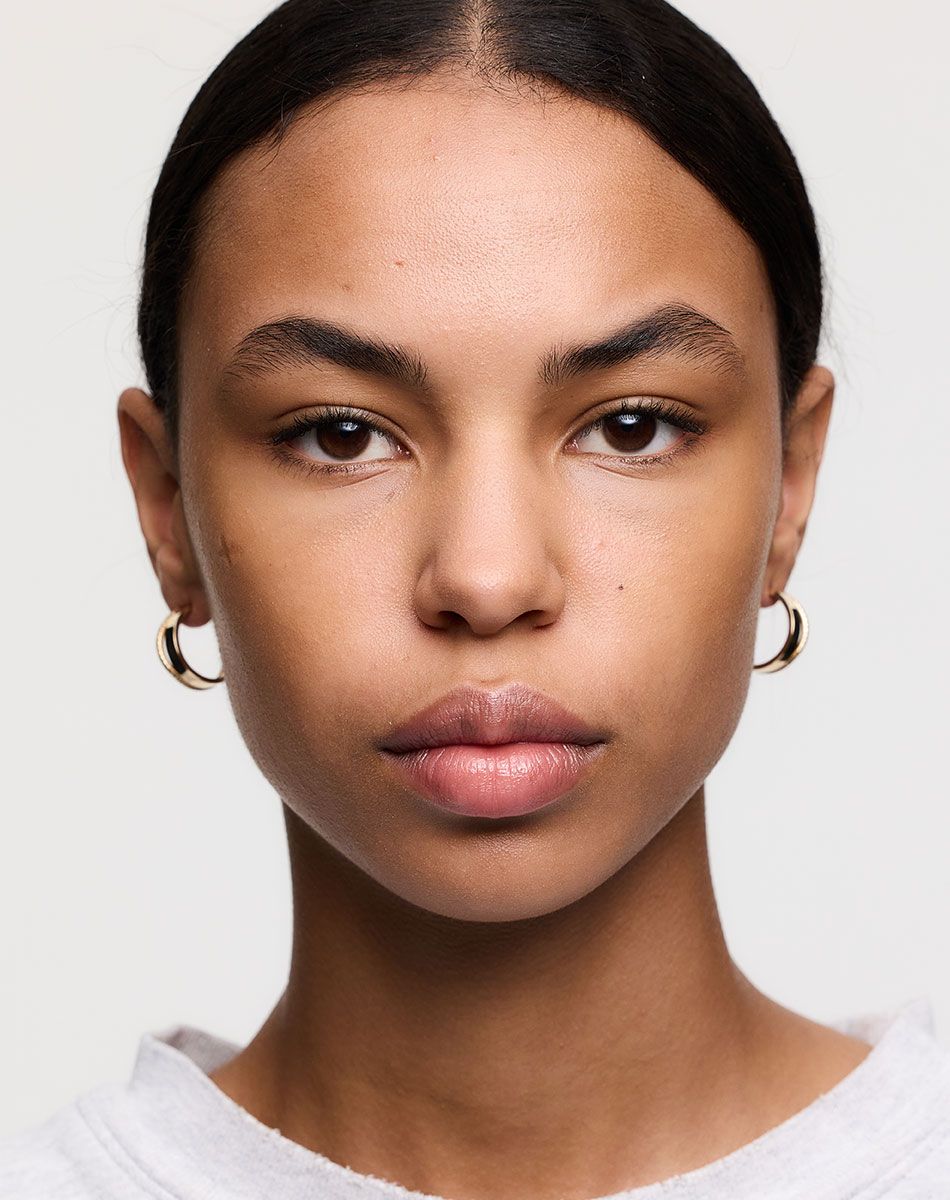 Meadowlark Medium Bliss Pave Hoops - Gold/White Diamond