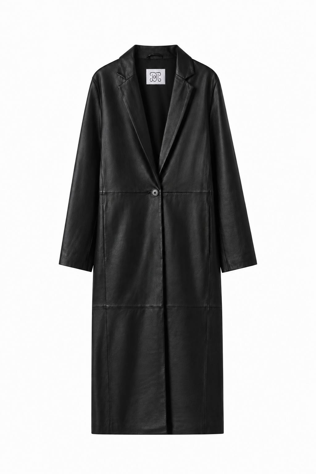 Leather Hero Coat - Black