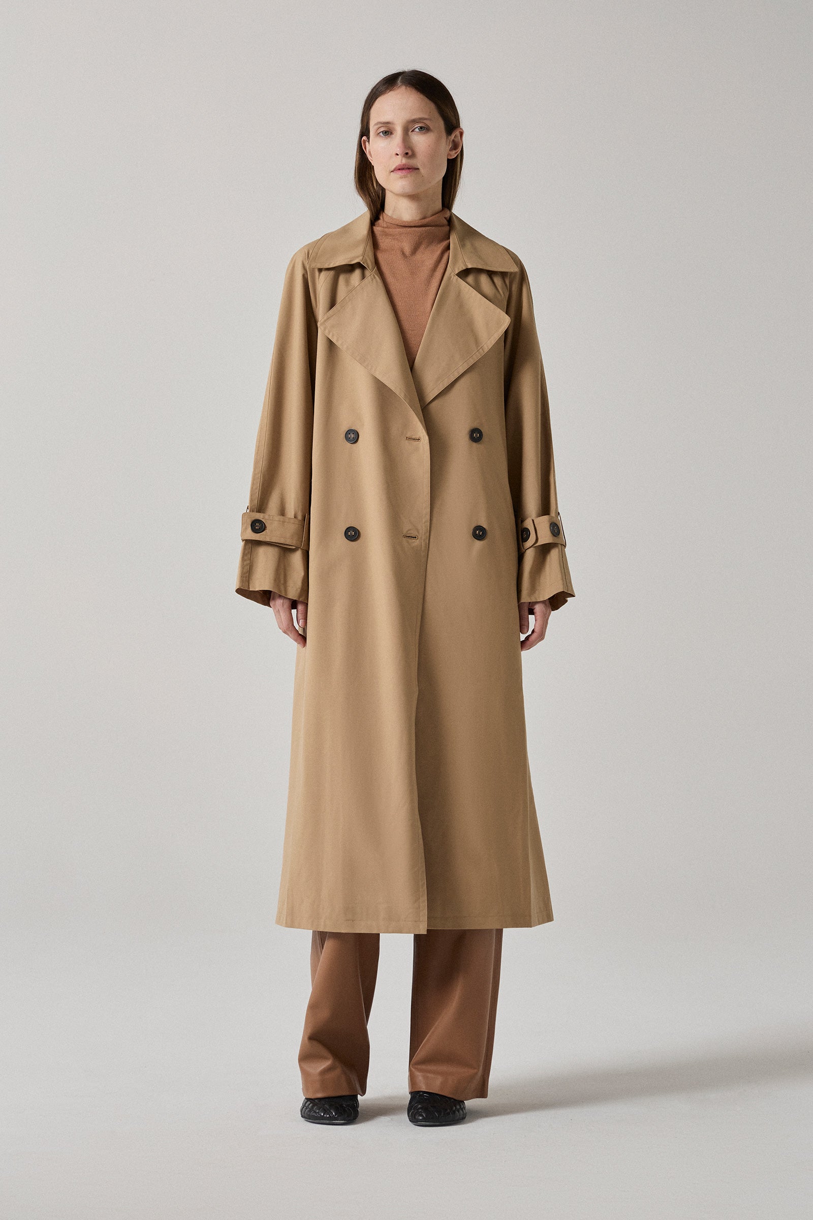 Ultrafine Wool Trench Coat