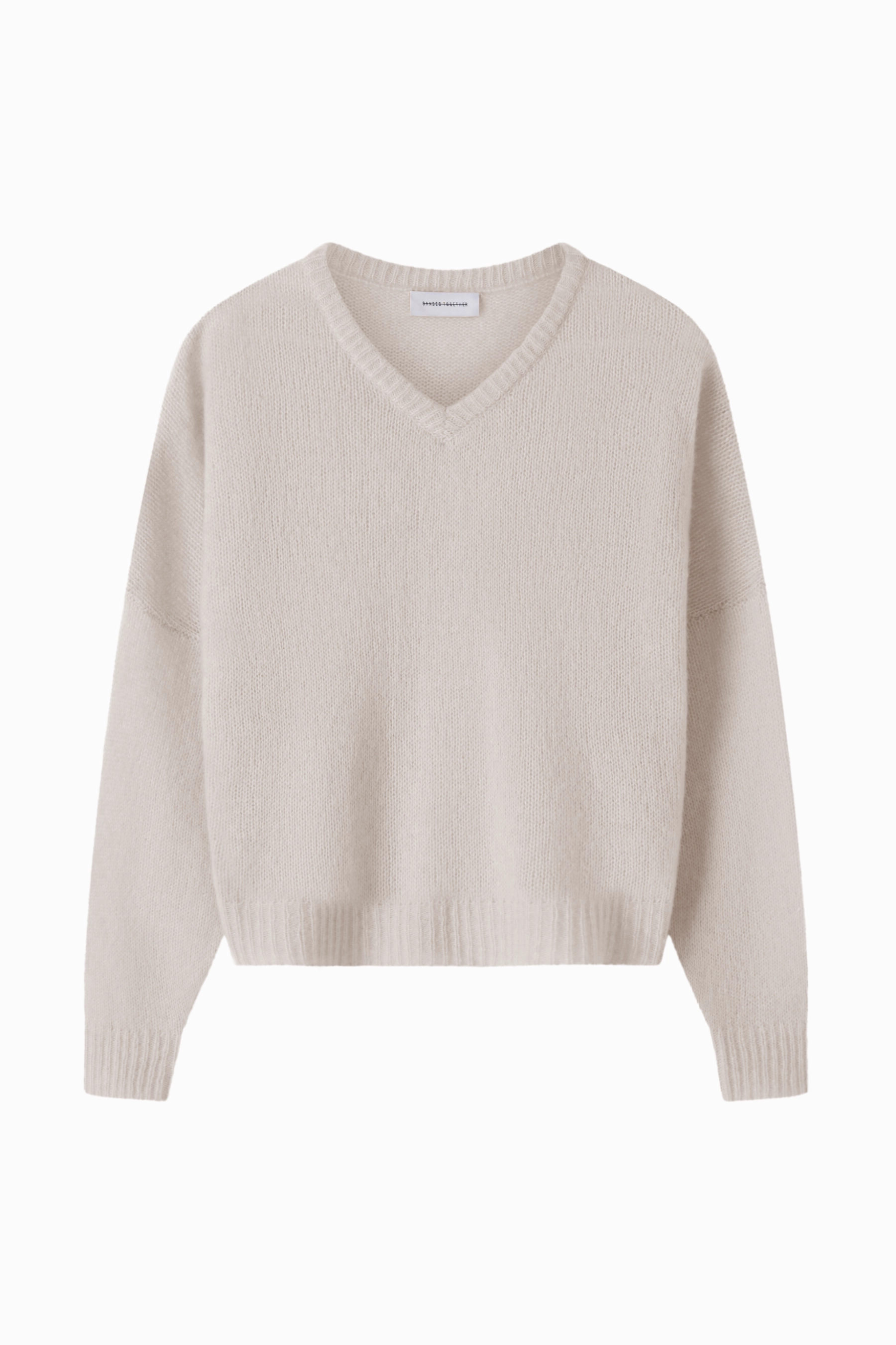 Cashmere and Silk V-Neck Knit - Ivory