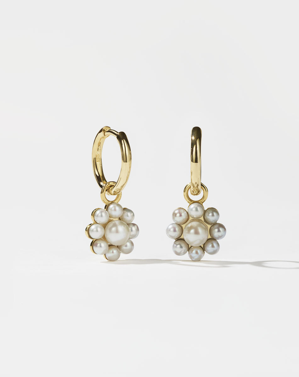 Meadowlark Emile Charm Earrings - Gold (flatlay)