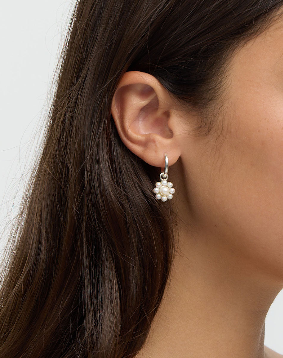 Meadowlark Emile Charm Earrings - Gold (on model close)