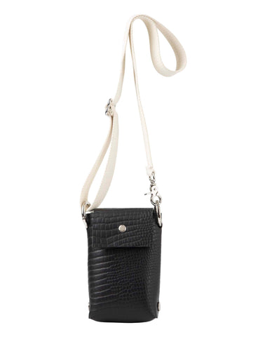 Phone bag - Croc Black by Katya Komarova