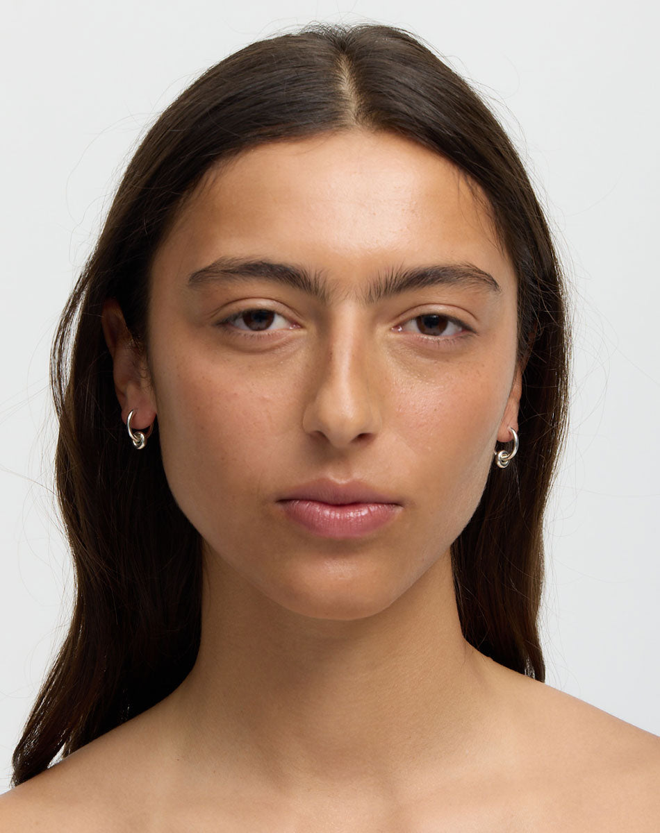 Meadowlark James Charm Earrings - Gold (on model)