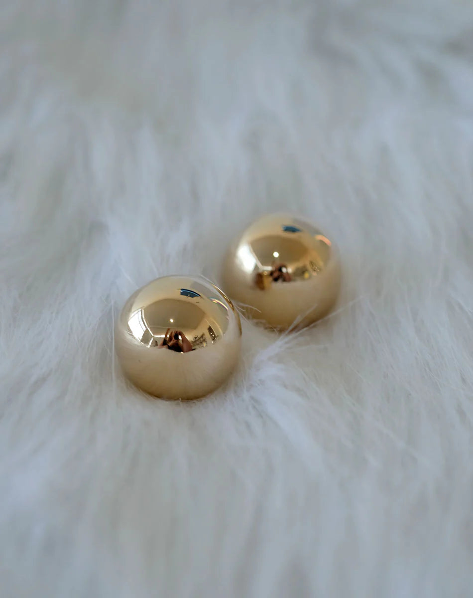 Meadowlark Medium Orb Earrings - Gold
