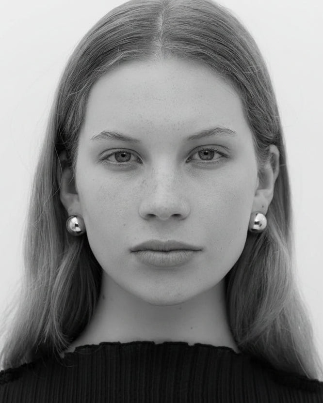 Meadowlark Medium Orb Earrings - Silver