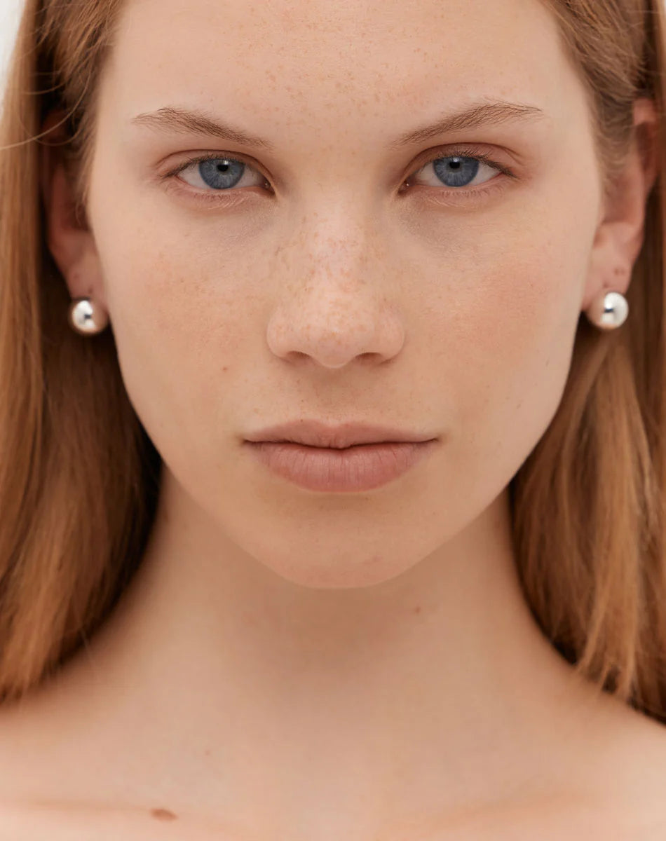 Meadowlark Small Orb Earrings - Silver